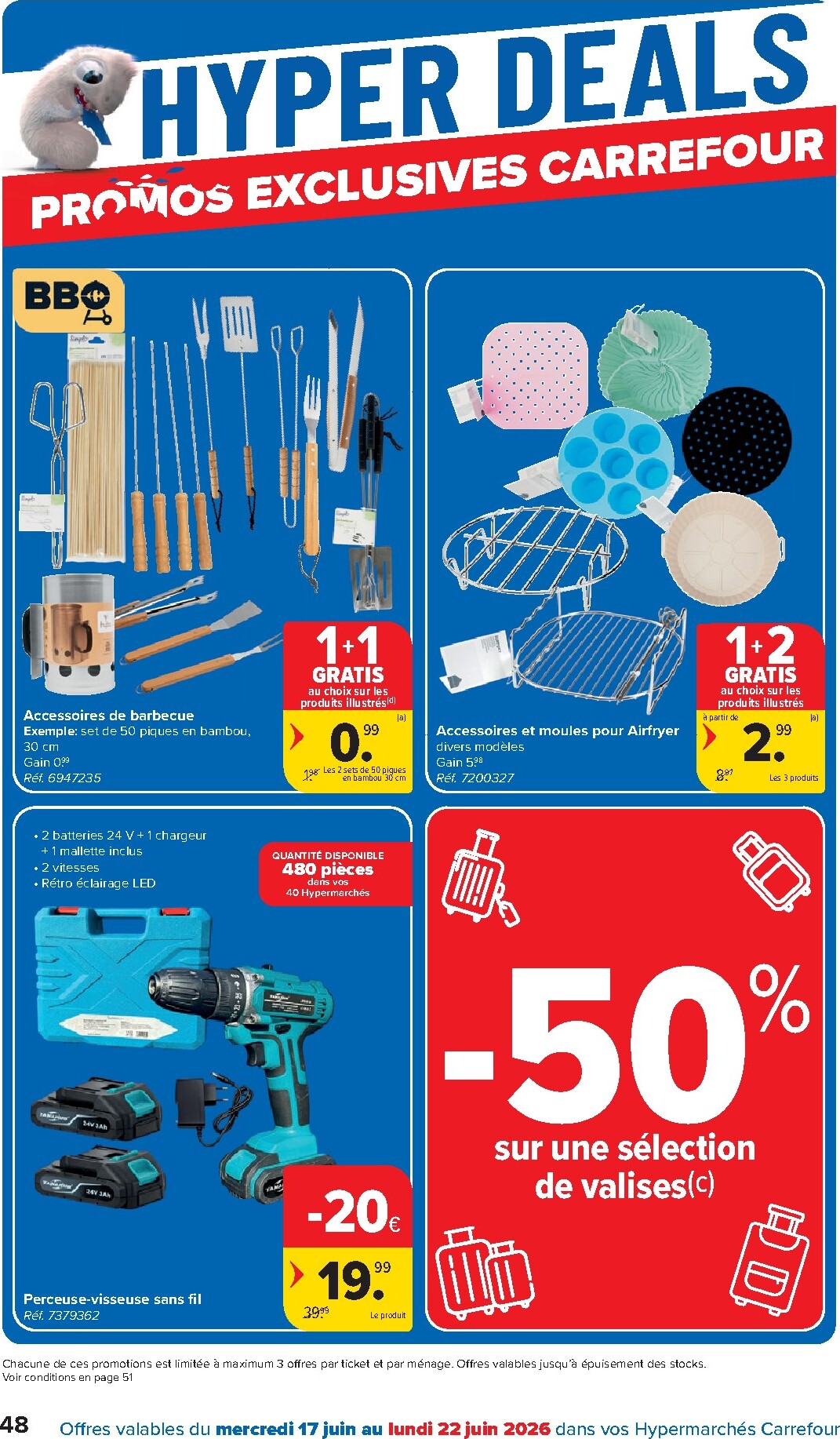 carrefour - Carrefour Hypermarchés folder voor volgende week van woensdag 17/06/2026 tot maandag 29/06/2026 - page: 48