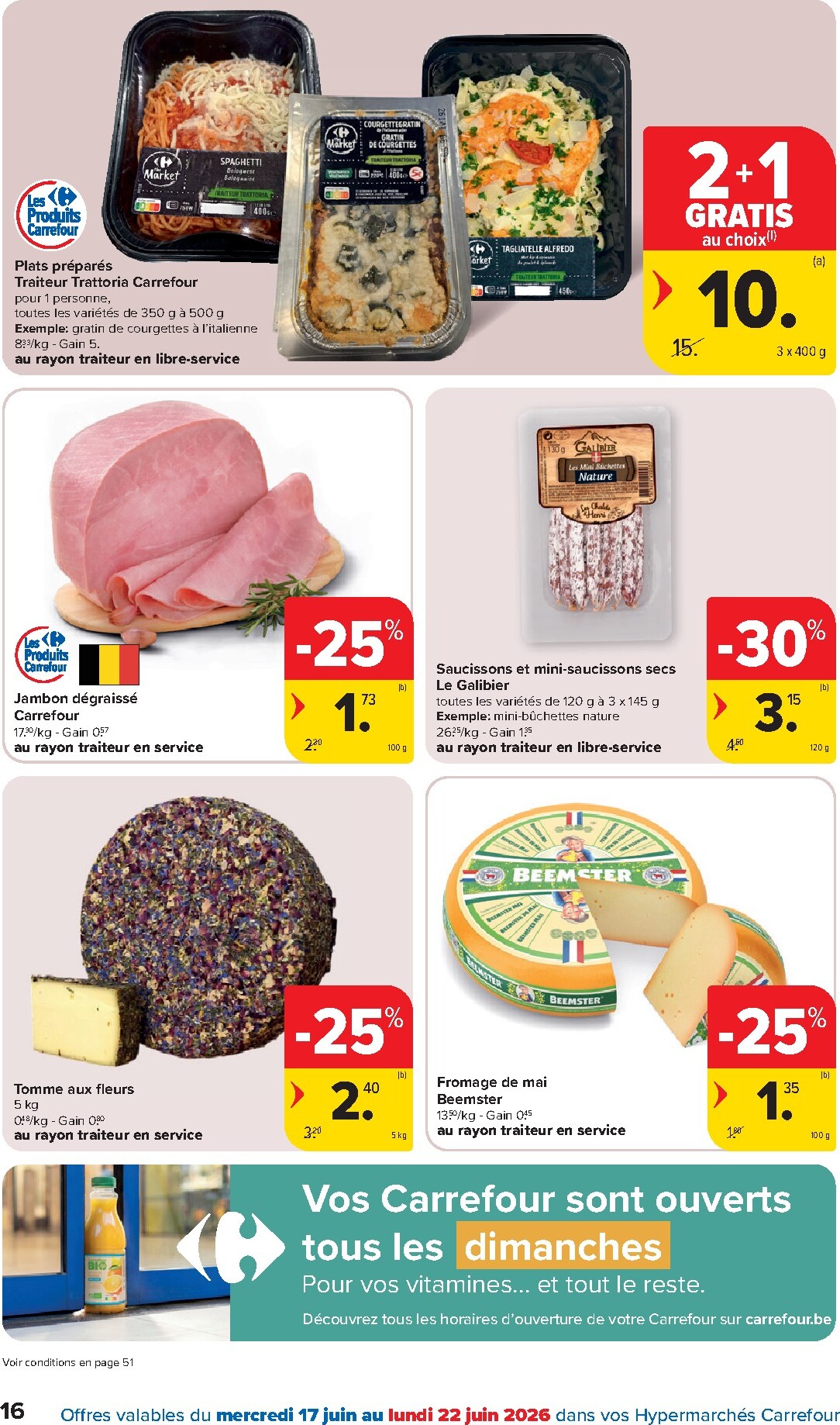 carrefour - Carrefour Hypermarchés folder voor volgende week van woensdag 17/06/2026 tot maandag 29/06/2026 - page: 16