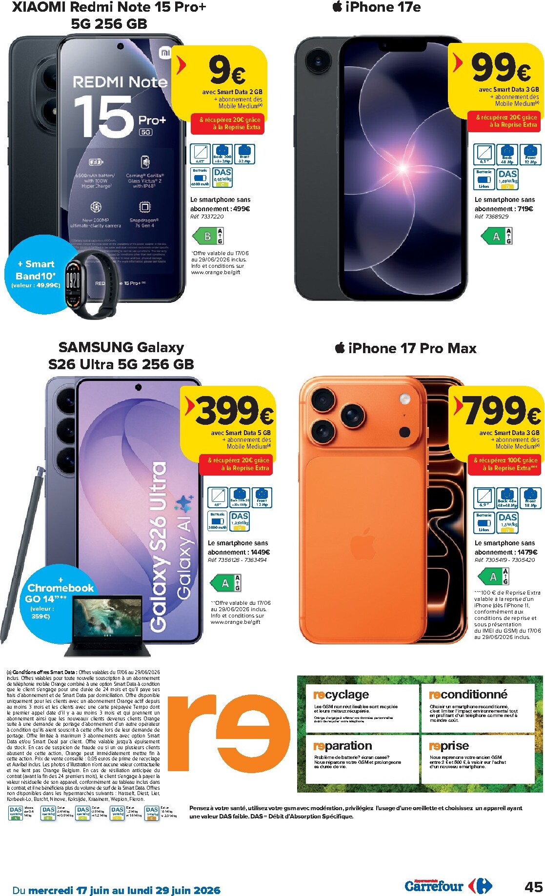 carrefour - Carrefour Hypermarchés folder voor volgende week van woensdag 17/06/2026 tot maandag 29/06/2026 - page: 45