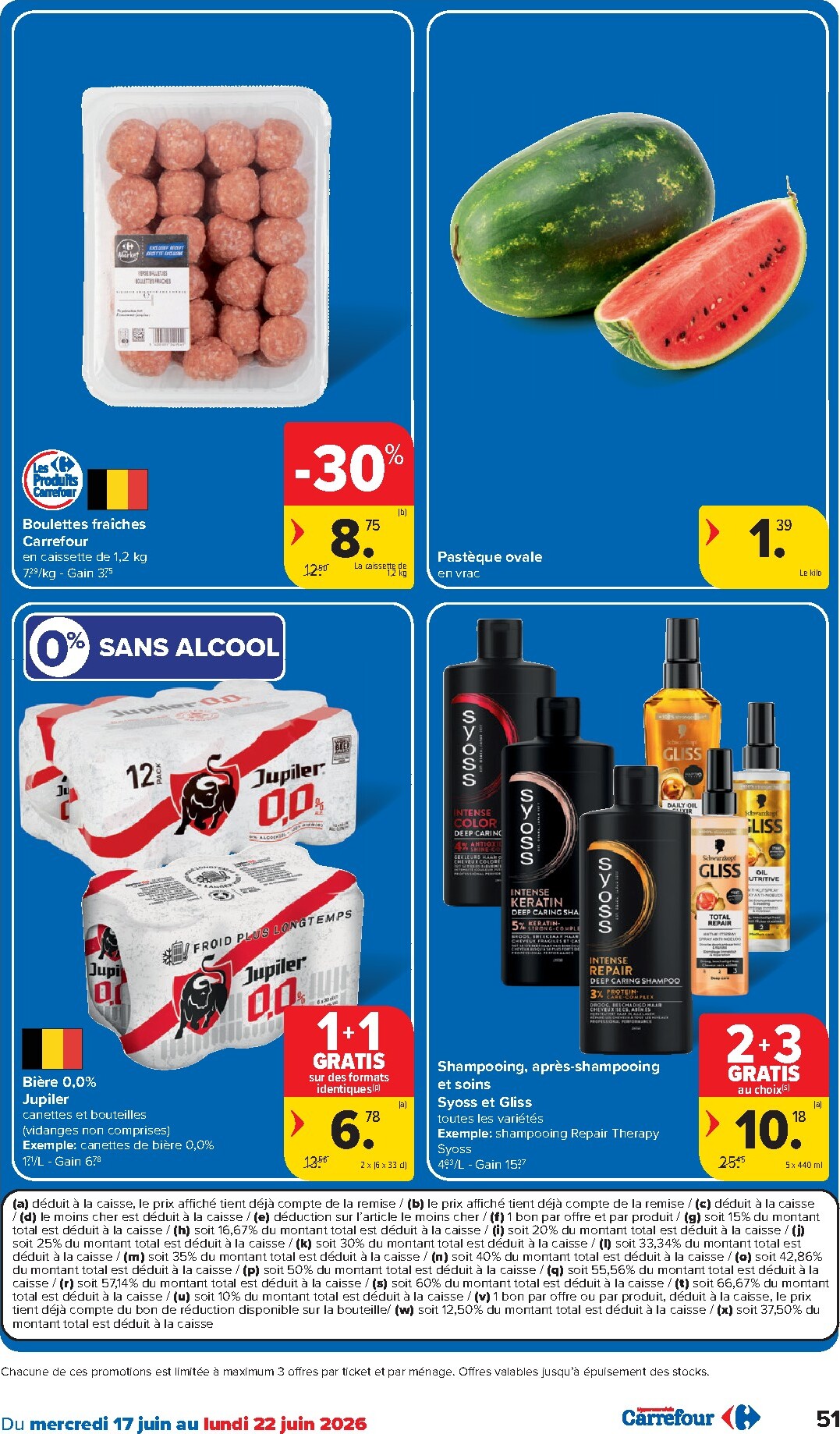 carrefour - Carrefour Hypermarchés folder voor volgende week van woensdag 17/06/2026 tot maandag 29/06/2026 - page: 51