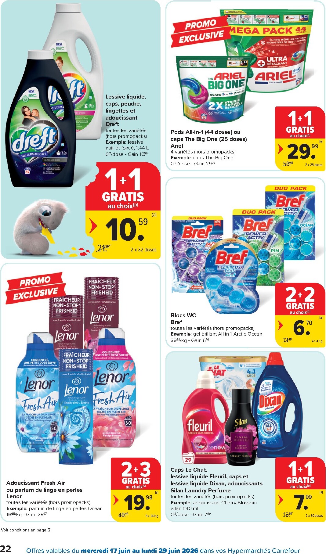 carrefour - Carrefour Hypermarchés folder voor volgende week van woensdag 17/06/2026 tot maandag 29/06/2026 - page: 22