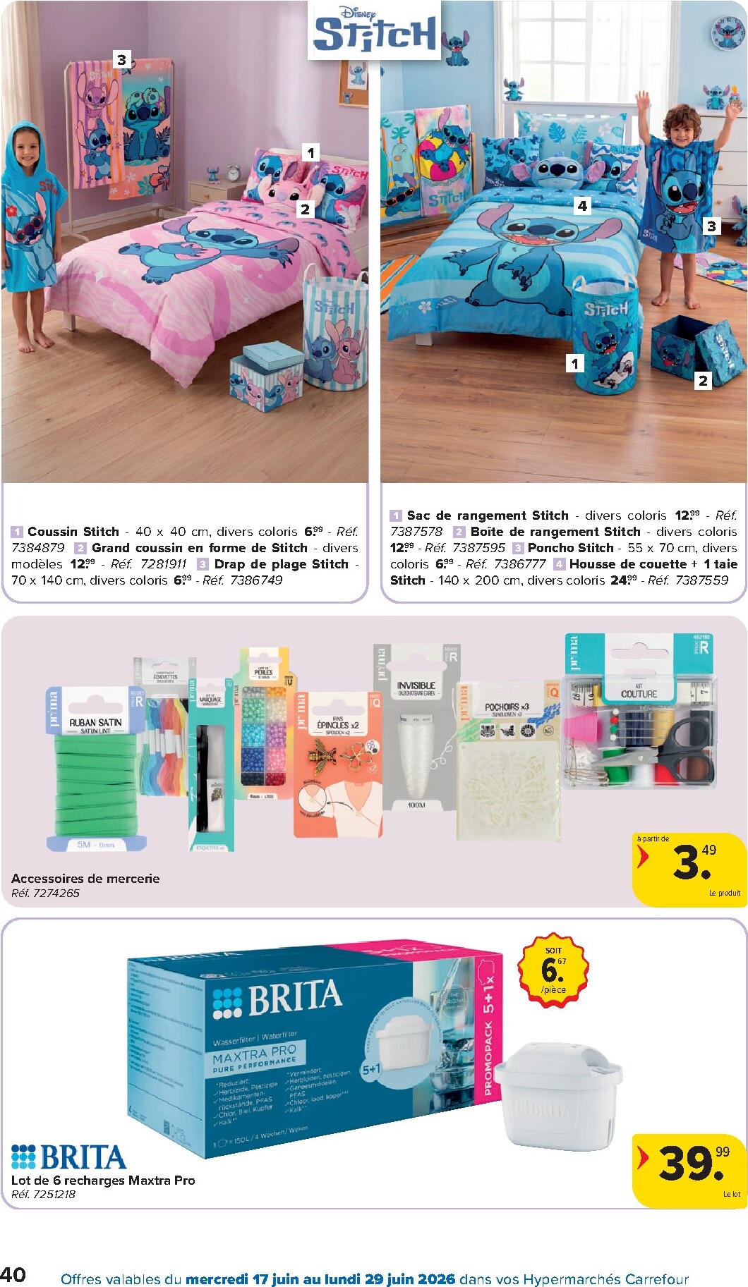 carrefour - Carrefour Hypermarchés folder voor volgende week van woensdag 17/06/2026 tot maandag 29/06/2026 - page: 40