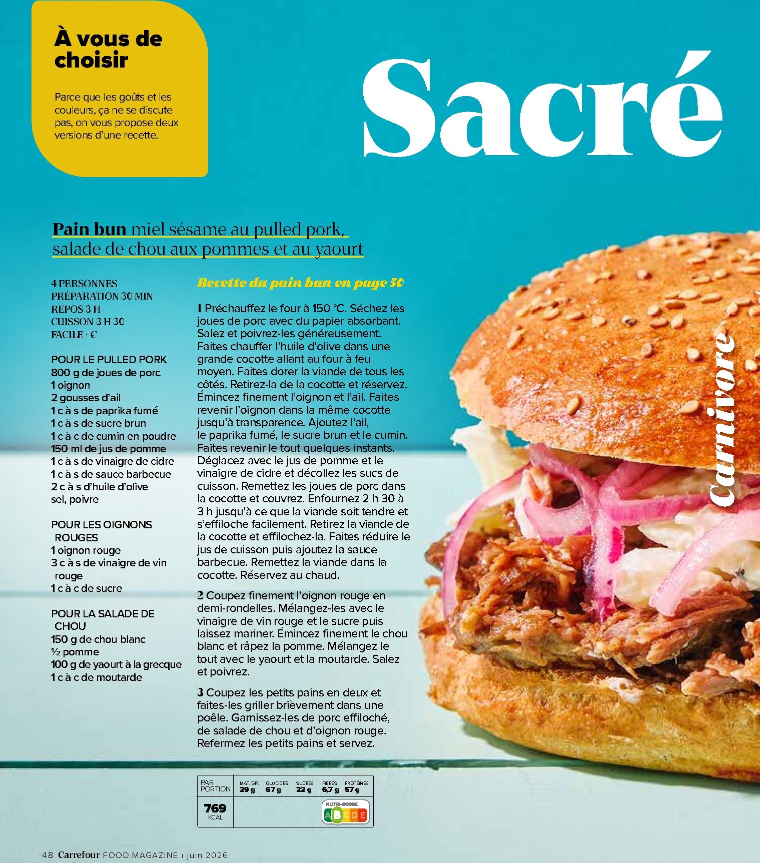 carrefour - Huidige Carrefour - Food Magazine folder geldig van donderdag 11/06/2026 tot woensdag 15/07/2026 - page: 48