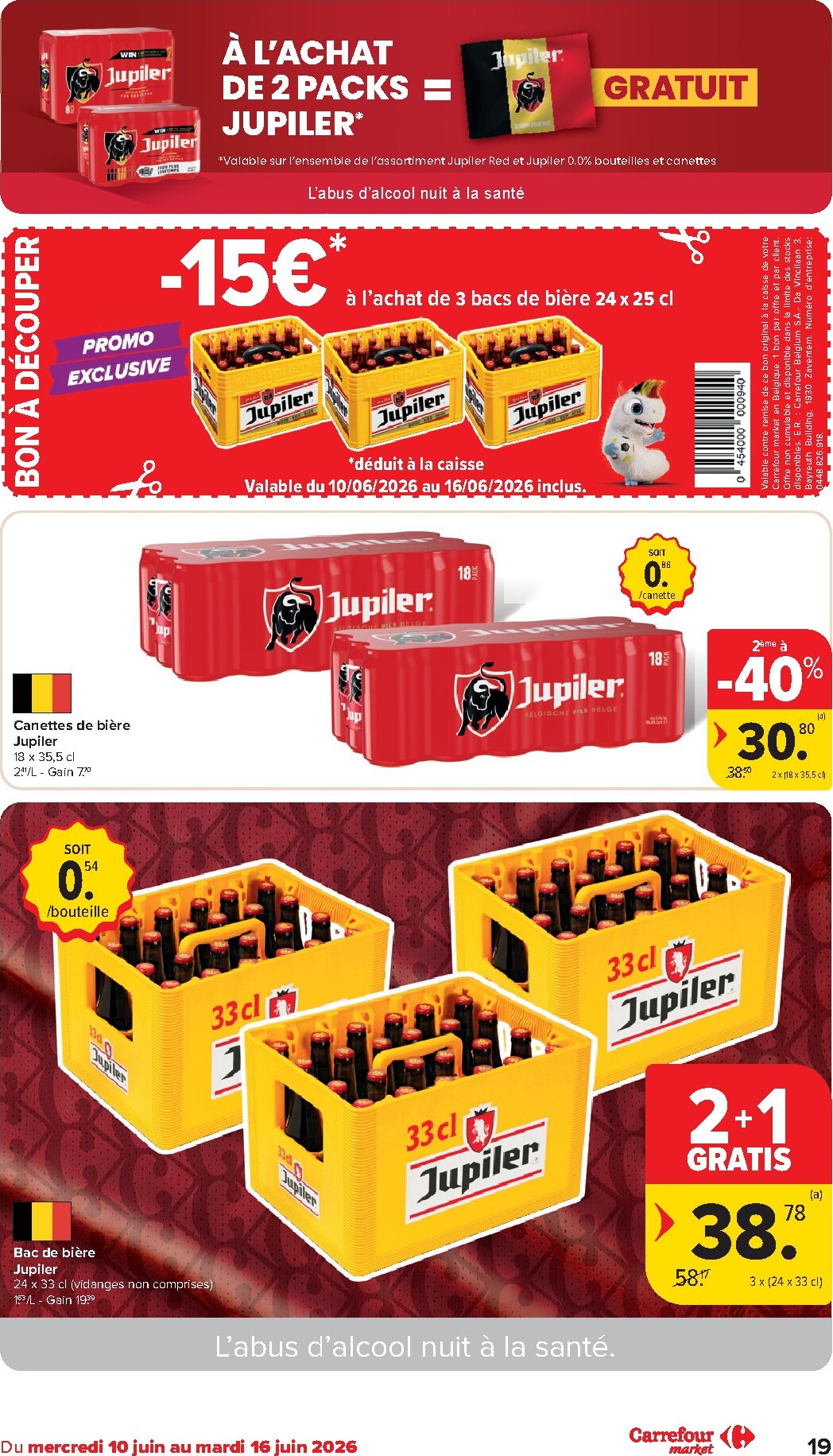 carrefour - Huidige Carrefour Market folder geldig van woensdag 10/06/2026 tot dinsdag 16/06/2026 - page: 19
