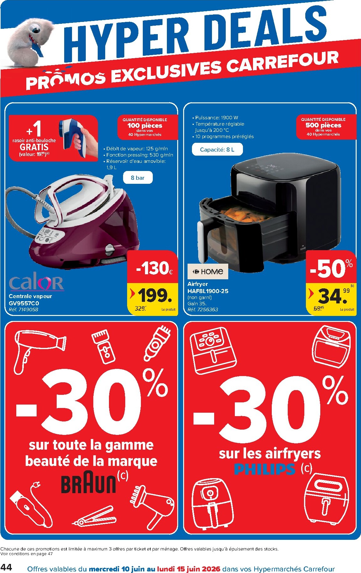 carrefour - Huidige Carrefour Hypermarchés folder geldig van woensdag 10/06/2026 tot maandag 22/06/2026 - page: 44