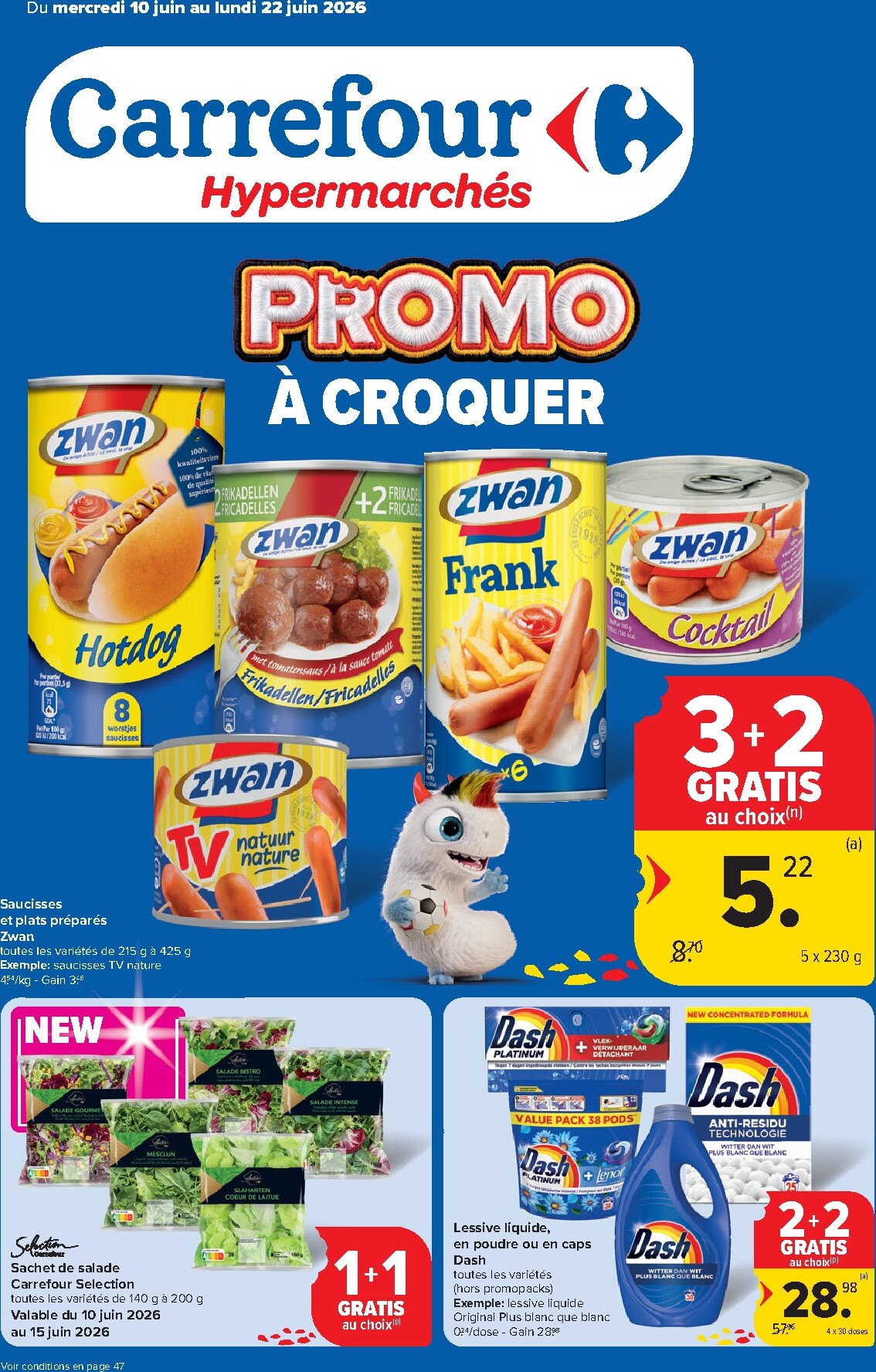 carrefour - Huidige Carrefour Hypermarchés folder geldig van woensdag 10/06/2026 tot maandag 22/06/2026 - page: 1