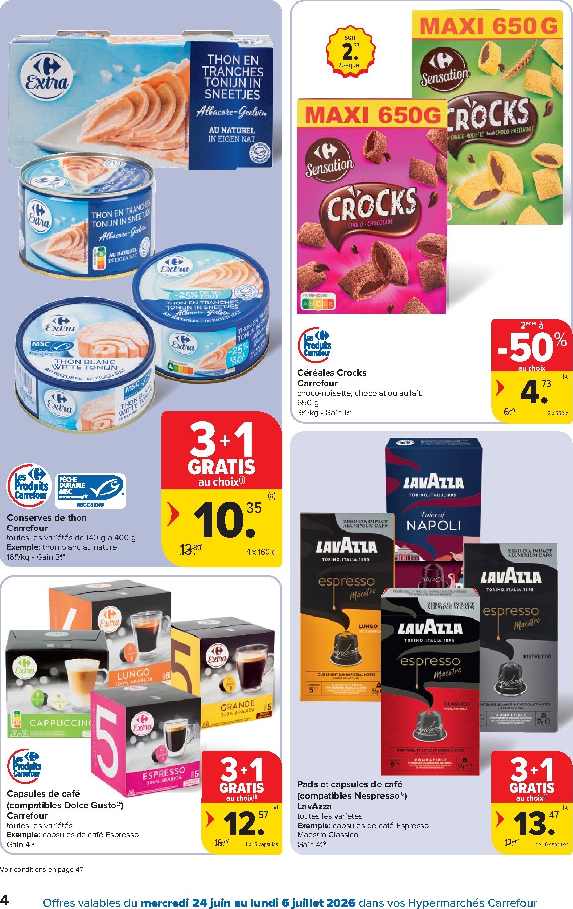 carrefour - Carrefour Hypermarchés folder voor volgende week van woensdag 24/06/2026 tot maandag 06/07/2026 - page: 4