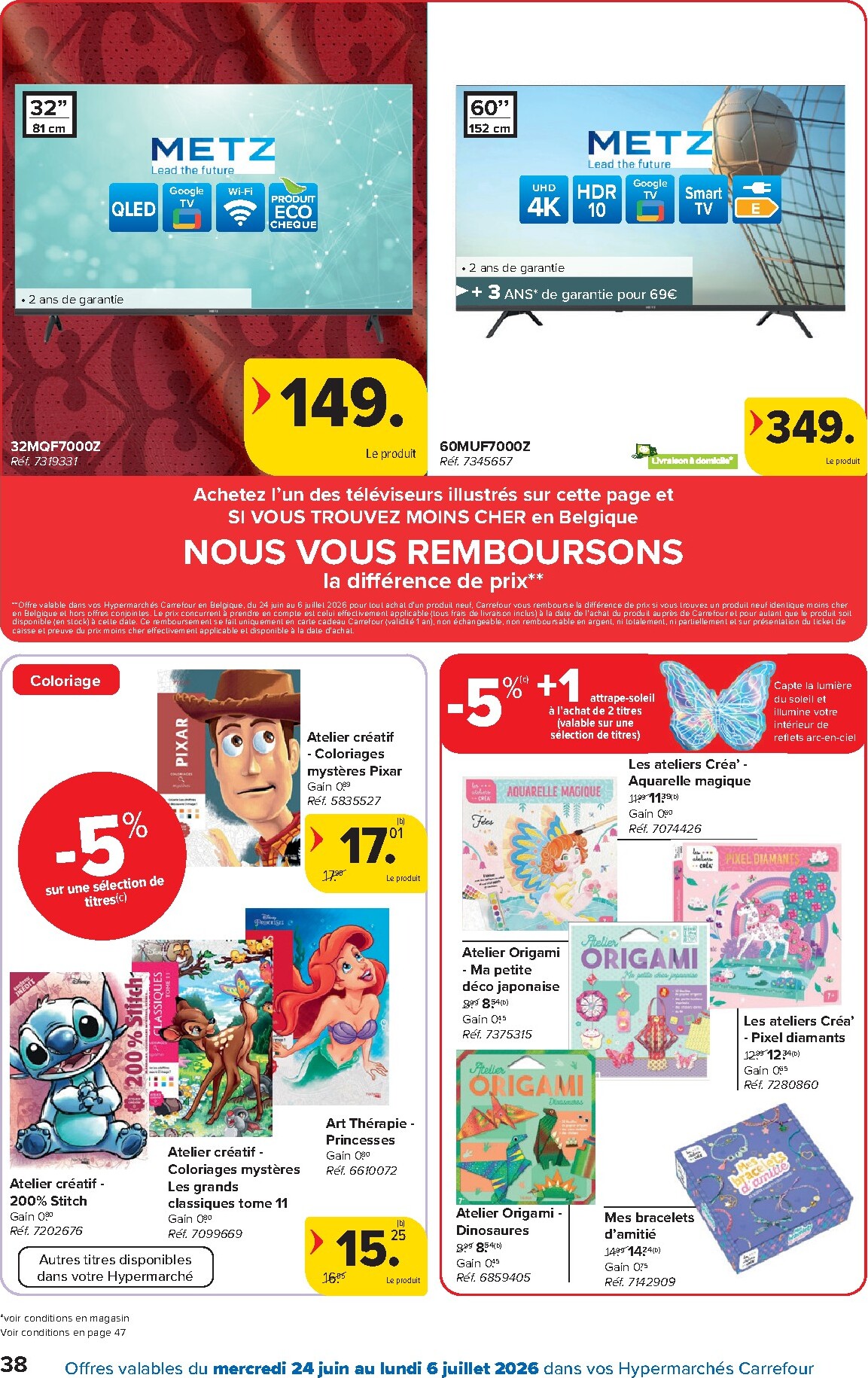 carrefour - Carrefour Hypermarchés folder voor volgende week van woensdag 24/06/2026 tot maandag 06/07/2026 - page: 38