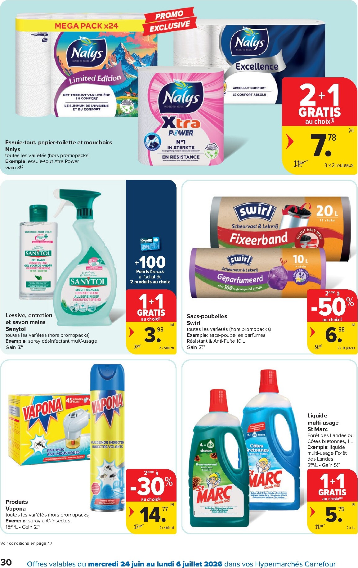 carrefour - Carrefour Hypermarchés folder voor volgende week van woensdag 24/06/2026 tot maandag 06/07/2026 - page: 30