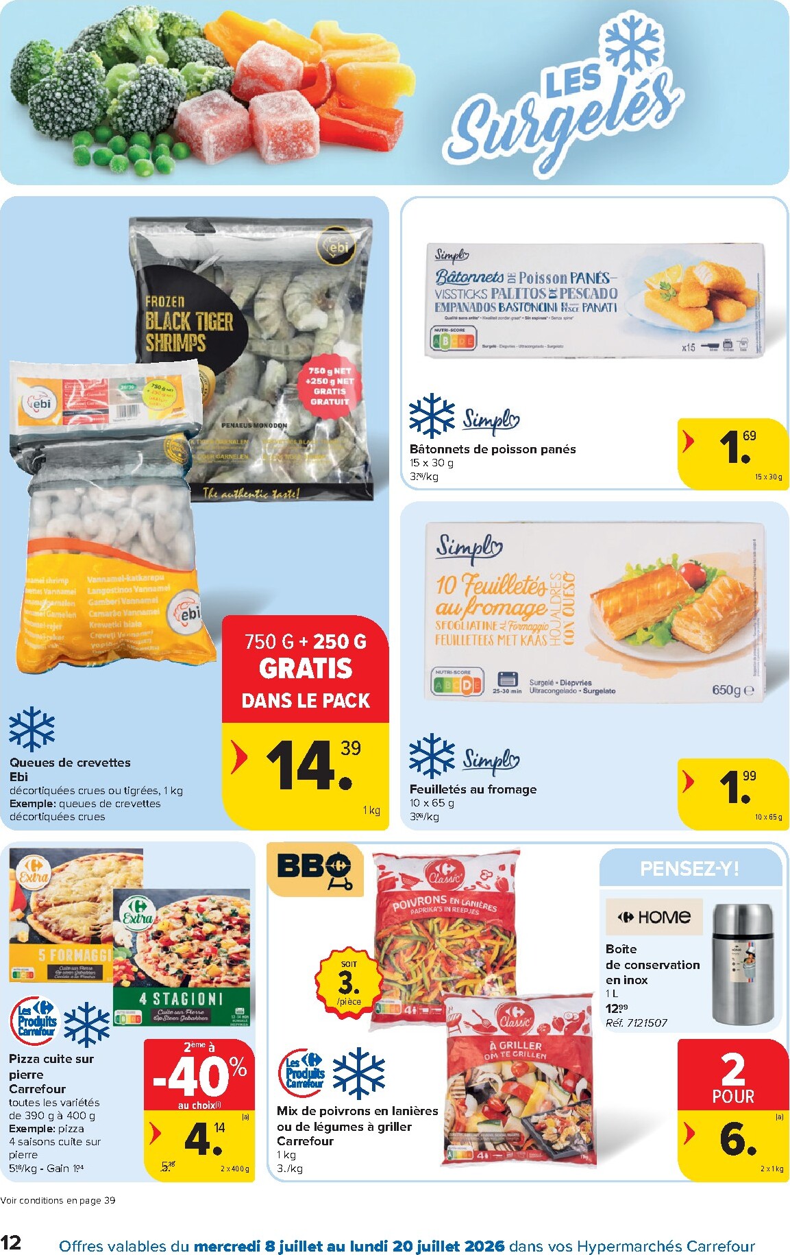 carrefour - Carrefour Hypermarchés folder voor volgende week van woensdag 08/07/2026 tot maandag 20/07/2026 - page: 12
