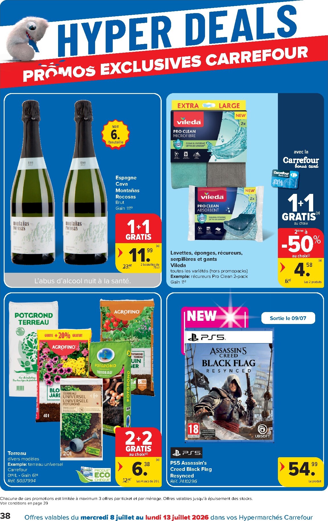 carrefour - Carrefour Hypermarchés folder voor volgende week van woensdag 08/07/2026 tot maandag 20/07/2026 - page: 38
