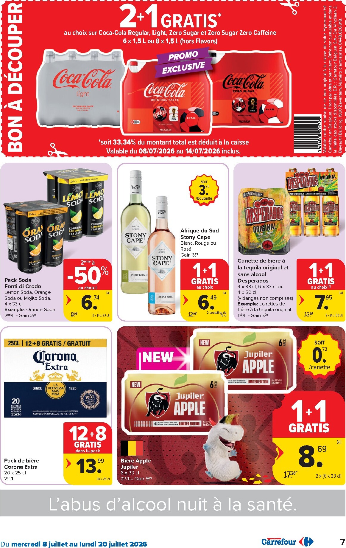 carrefour - Carrefour Hypermarchés folder voor volgende week van woensdag 08/07/2026 tot maandag 20/07/2026 - page: 7