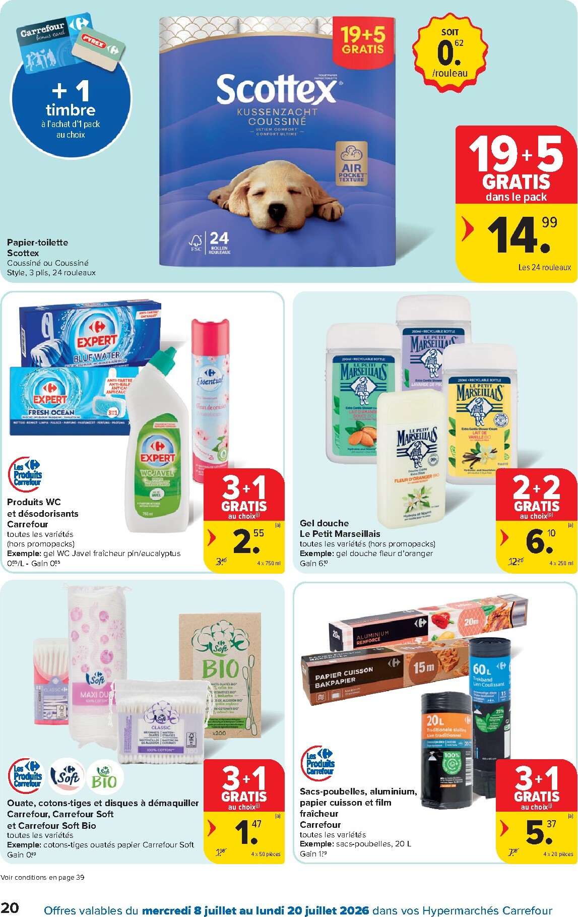 carrefour - Carrefour Hypermarchés folder voor volgende week van woensdag 08/07/2026 tot maandag 20/07/2026 - page: 20