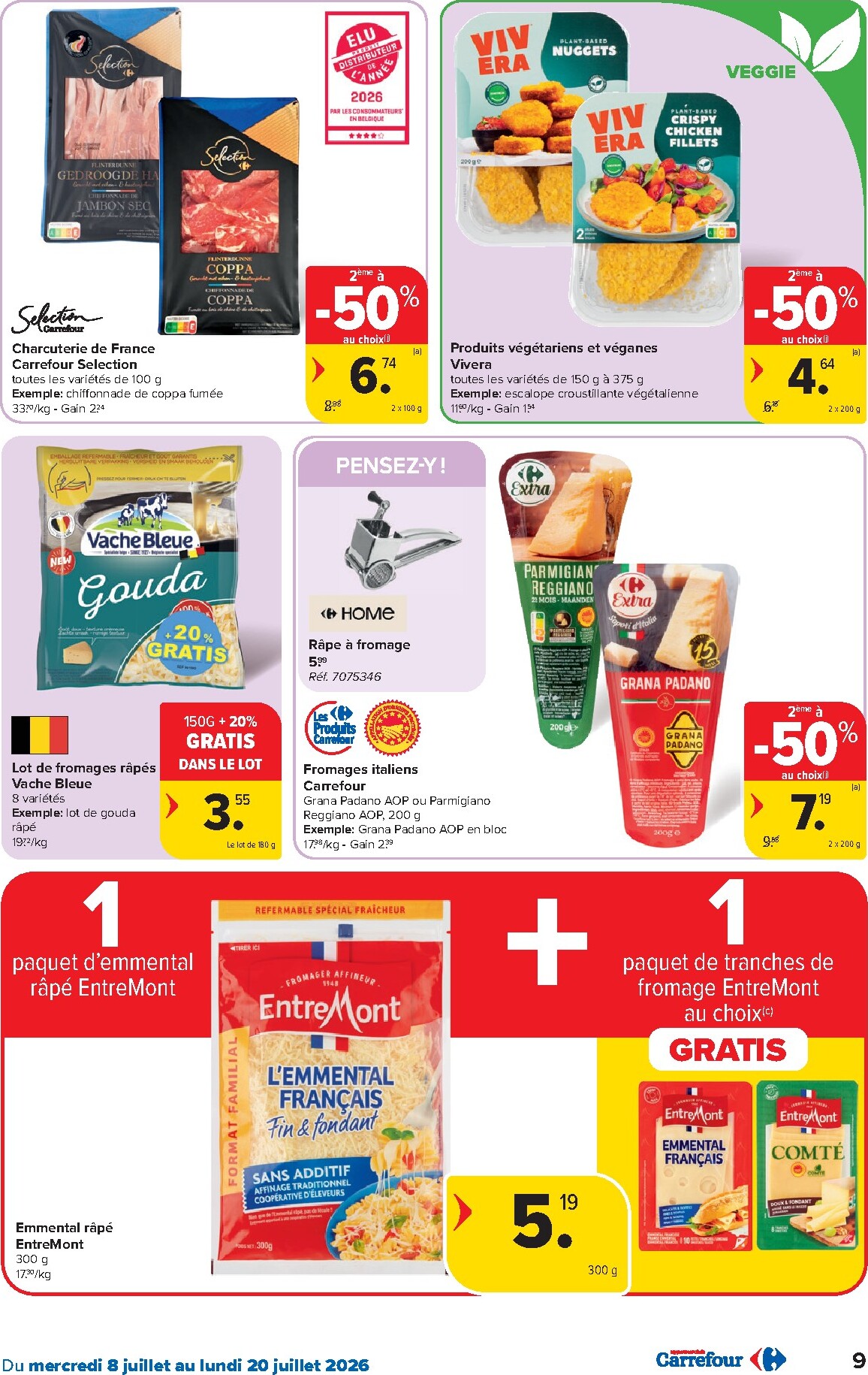 carrefour - Carrefour Hypermarchés folder voor volgende week van woensdag 08/07/2026 tot maandag 20/07/2026 - page: 9
