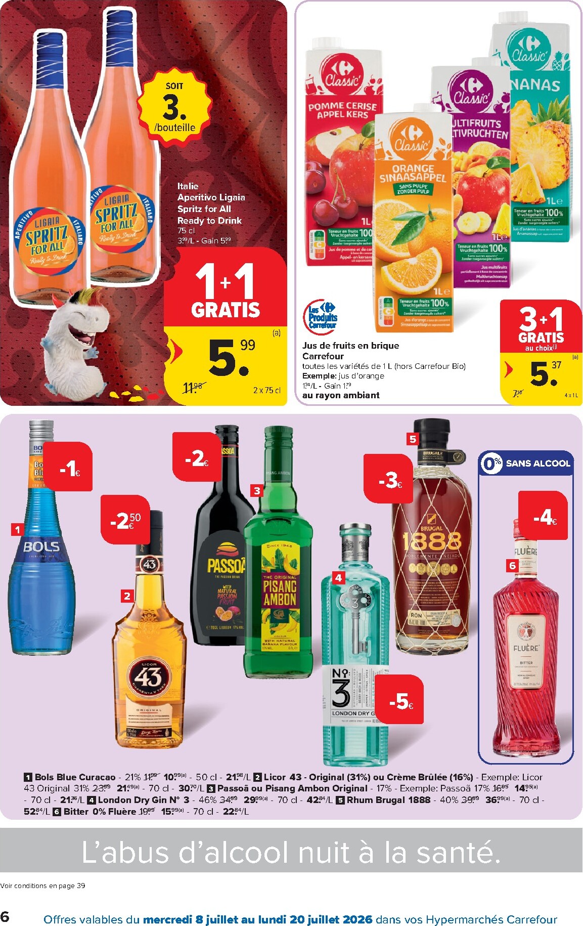 carrefour - Carrefour Hypermarchés folder voor volgende week van woensdag 08/07/2026 tot maandag 20/07/2026 - page: 6