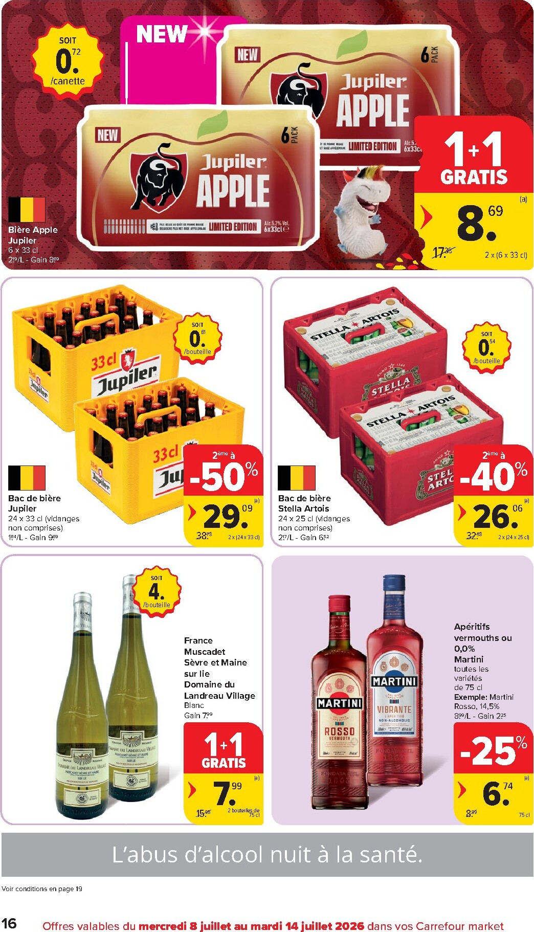 carrefour - Carrefour Market folder voor volgende week van woensdag 08/07/2026 tot dinsdag 14/07/2026 - page: 16