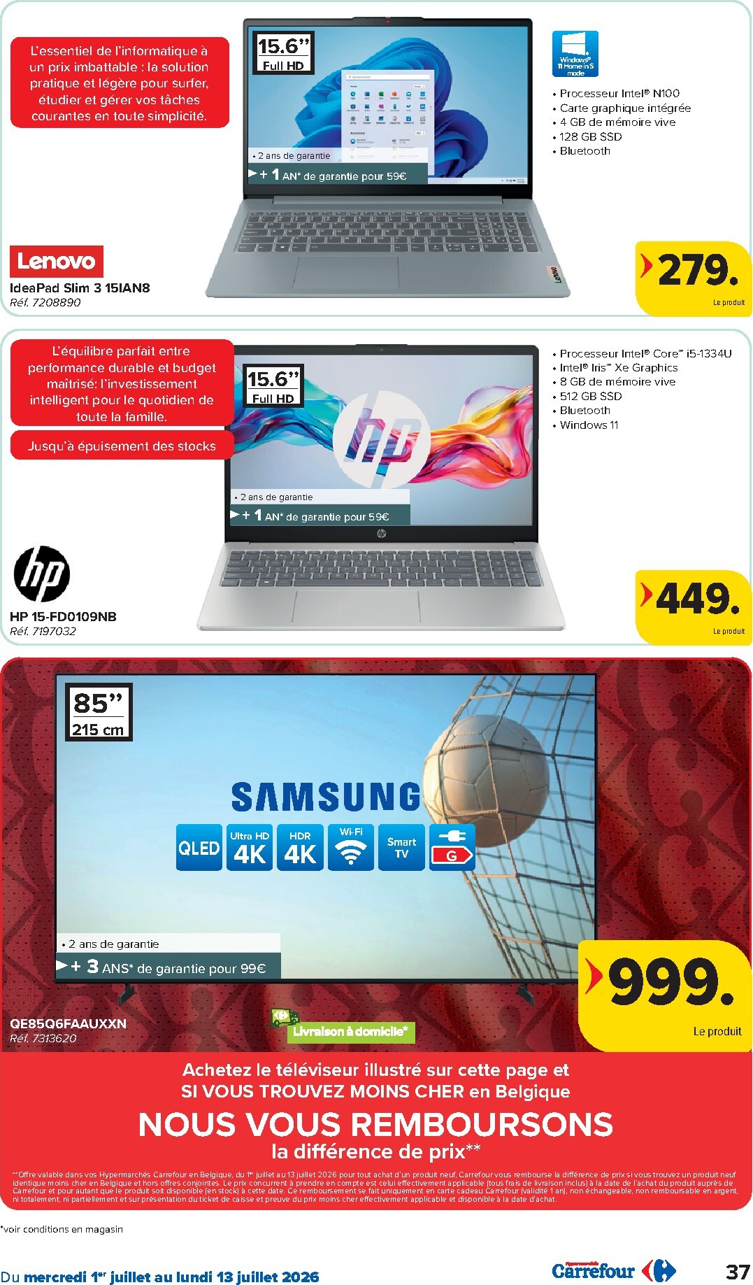 carrefour - Huidige Carrefour Hypermarchés folder geldig van woensdag 01/07/2026 tot maandag 13/07/2026 - page: 37