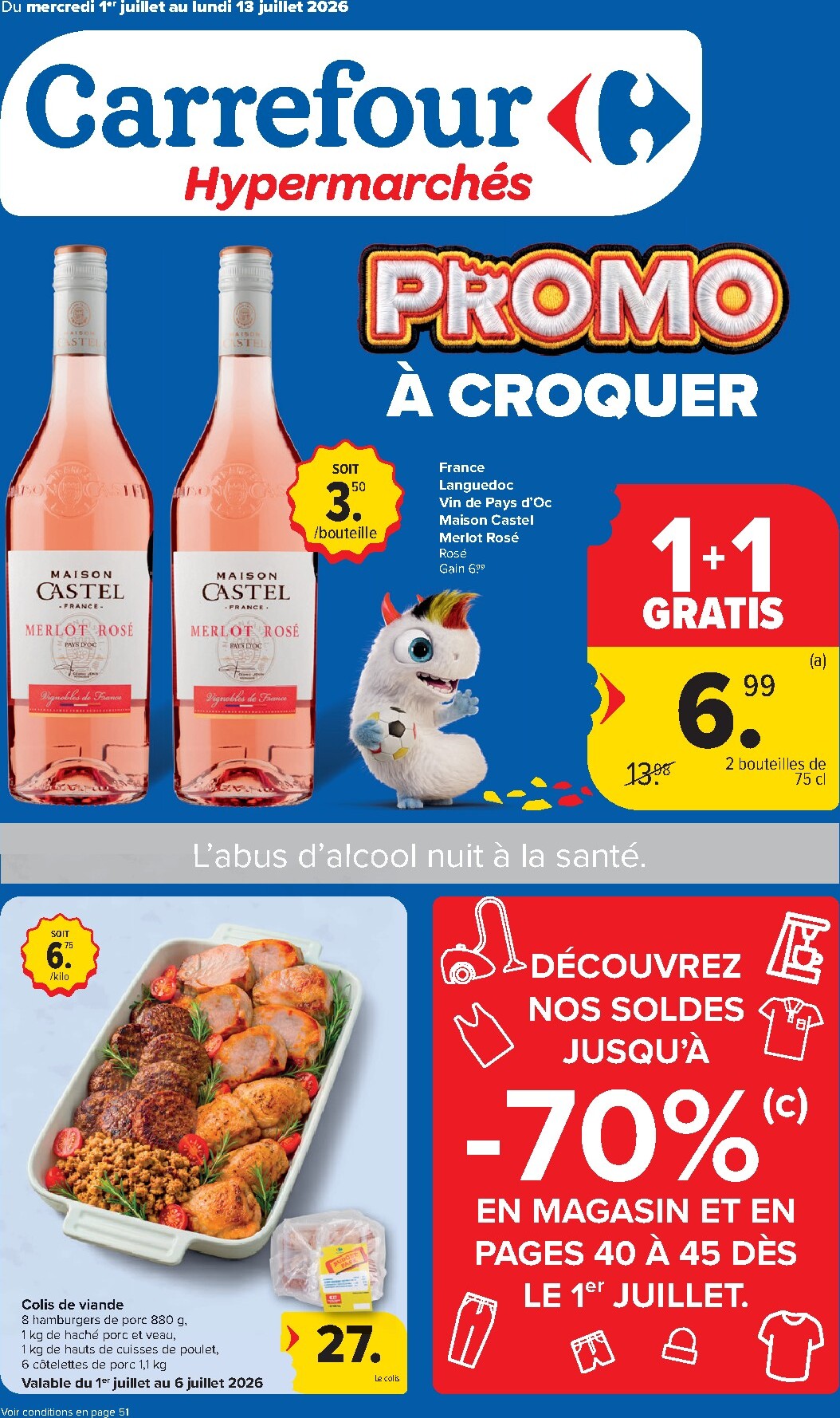 carrefour - Huidige Carrefour Hypermarchés folder geldig van woensdag 01/07/2026 tot maandag 13/07/2026