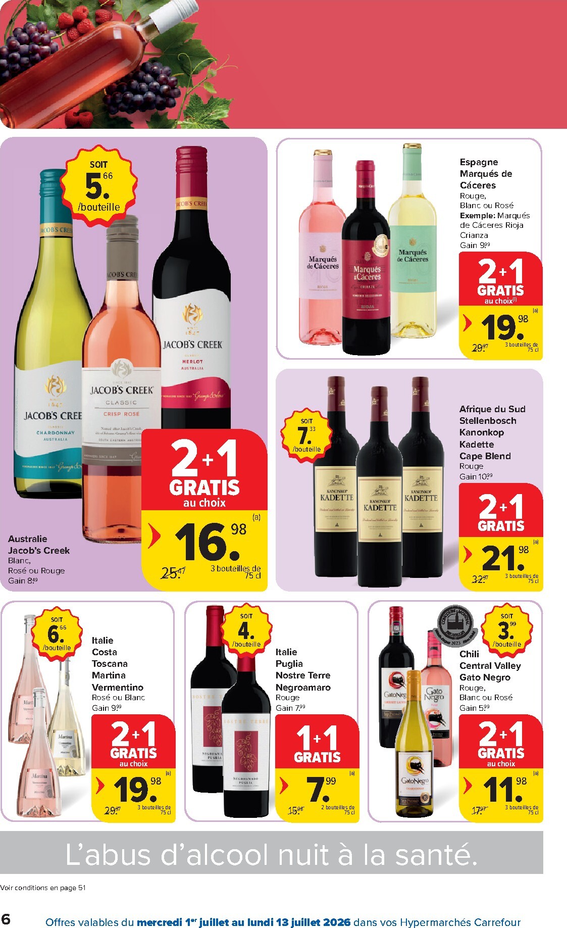 carrefour - Huidige Carrefour Hypermarchés folder geldig van woensdag 01/07/2026 tot maandag 13/07/2026 - page: 6