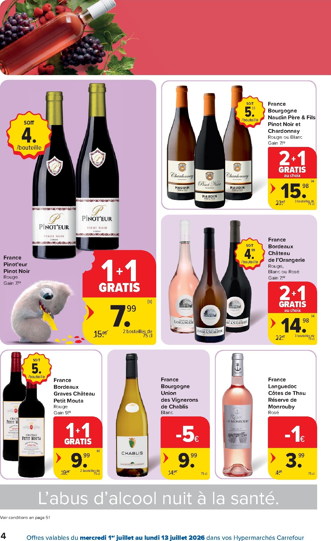 carrefour - Huidige Carrefour Hypermarchés folder geldig van woensdag 01/07/2026 tot maandag 13/07/2026 - page: 4