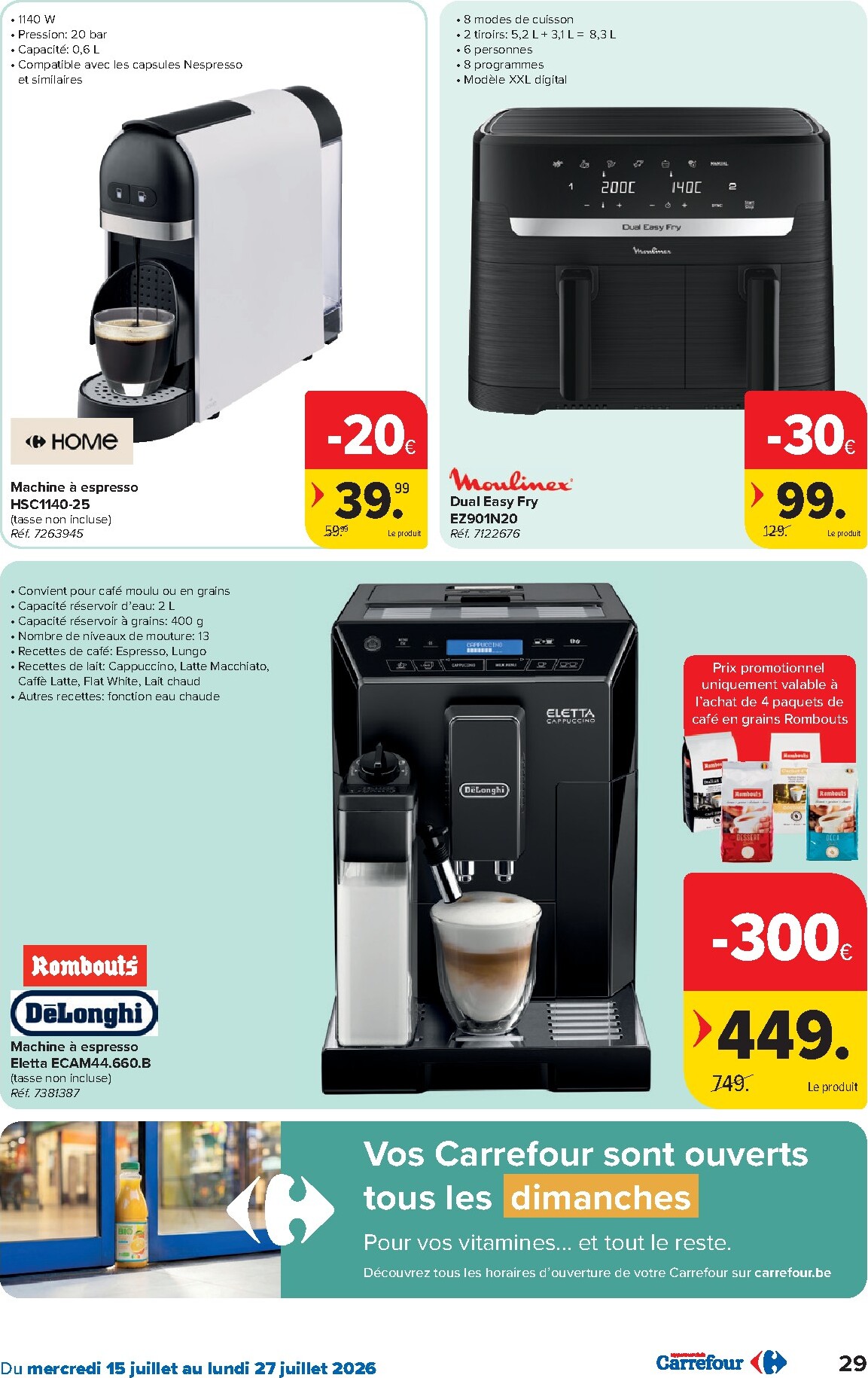 carrefour - Carrefour Hypermarchés folder voor volgende week van woensdag 15/07/2026 tot maandag 27/07/2026 - page: 29