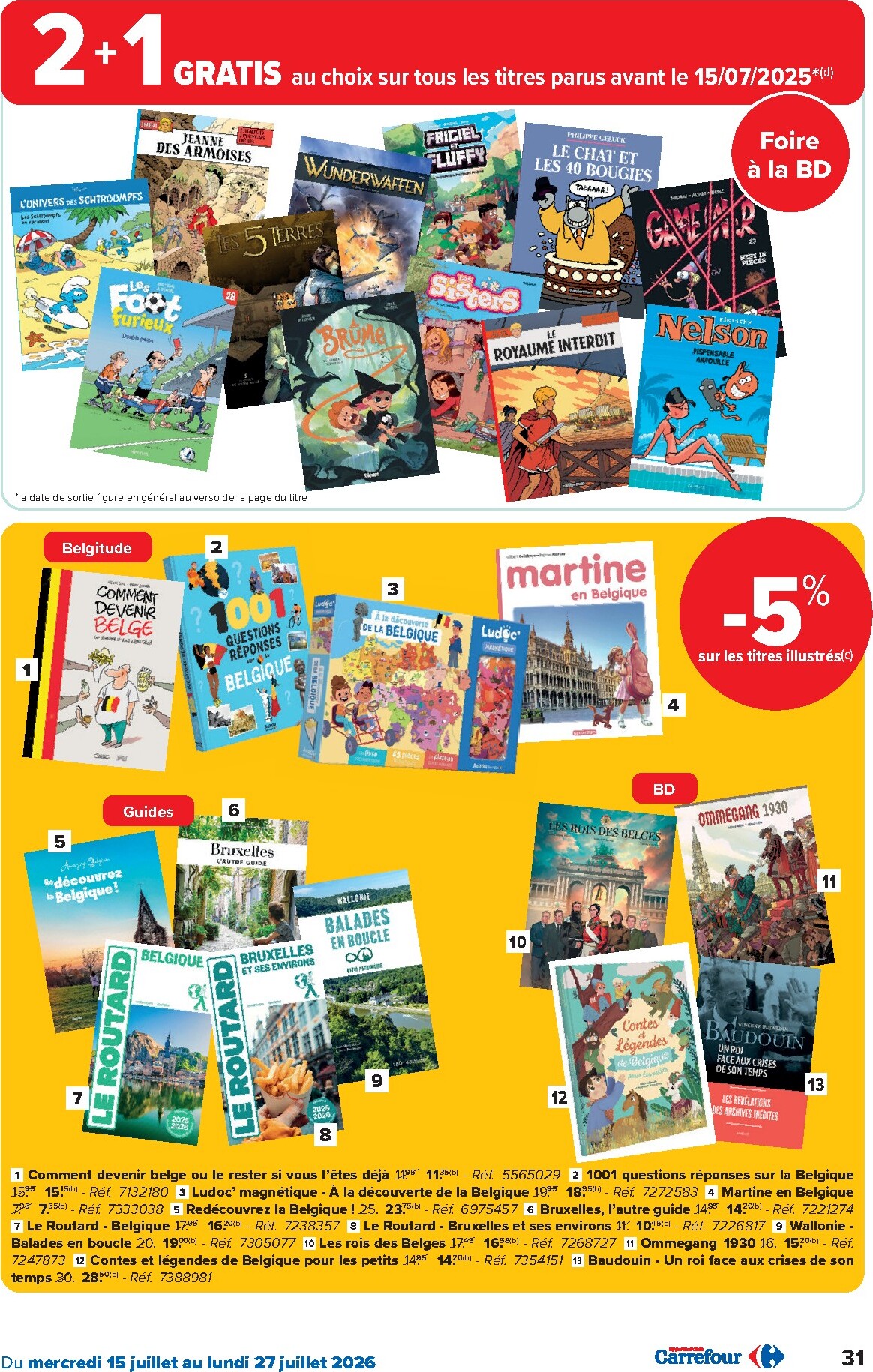 carrefour - Carrefour Hypermarchés folder voor volgende week van woensdag 15/07/2026 tot maandag 27/07/2026 - page: 31