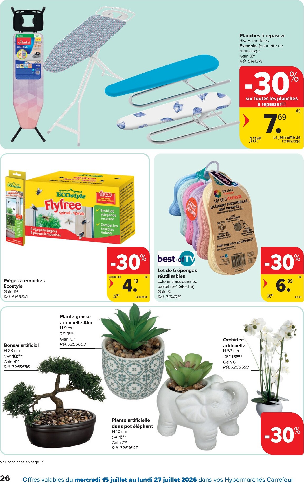carrefour - Carrefour Hypermarchés folder voor volgende week van woensdag 15/07/2026 tot maandag 27/07/2026 - page: 26