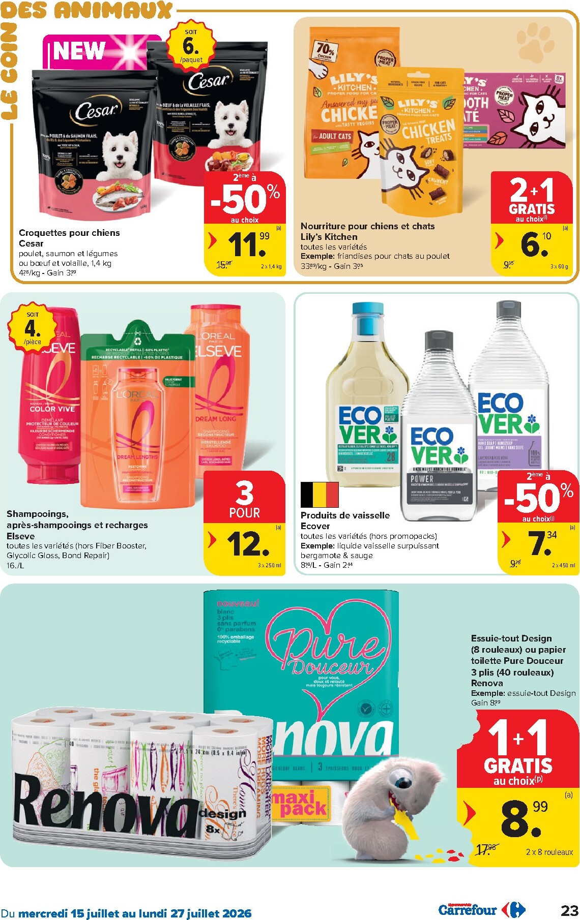 carrefour - Carrefour Hypermarchés folder voor volgende week van woensdag 15/07/2026 tot maandag 27/07/2026 - page: 23