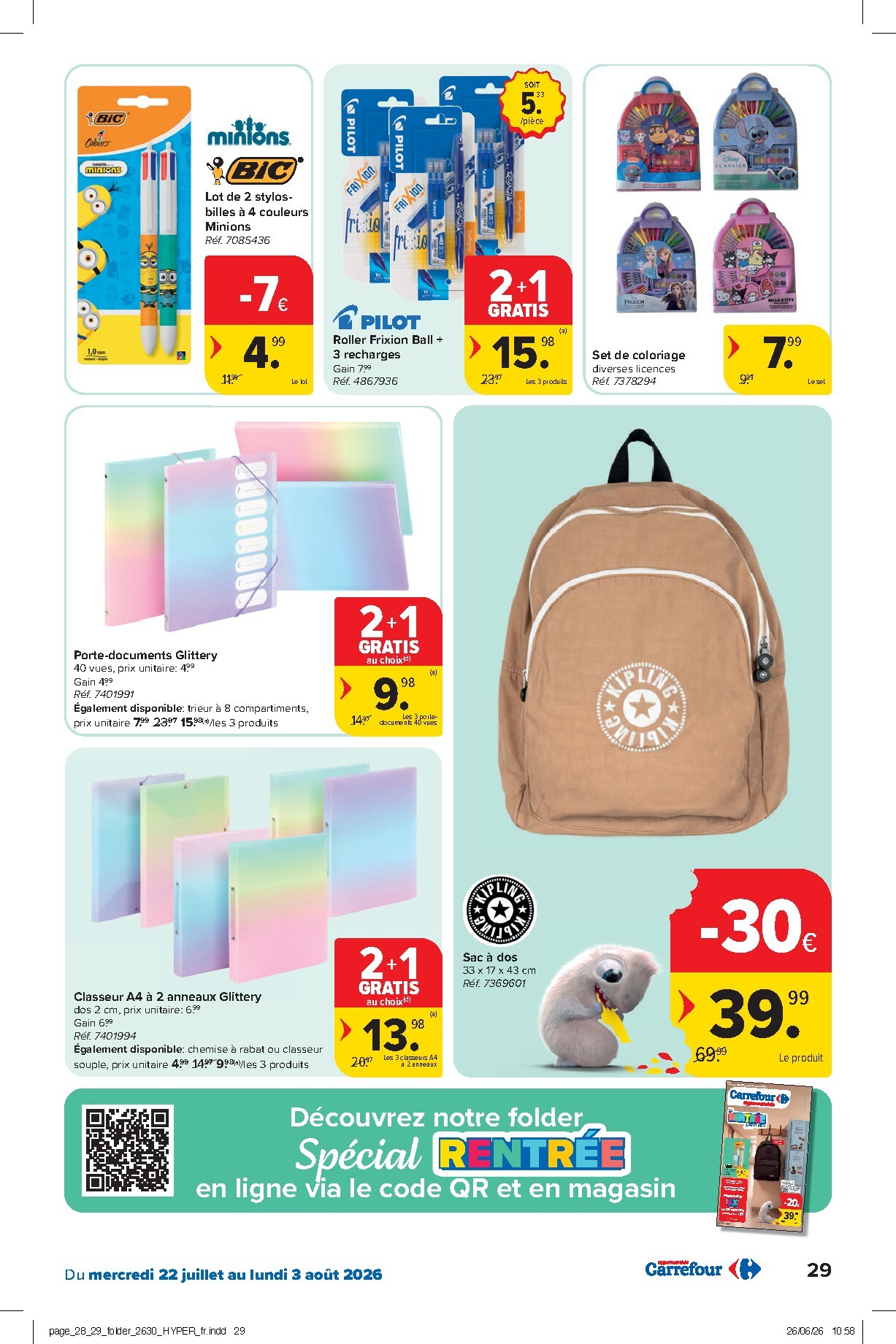 carrefour - Carrefour Hypermarchés folder voor volgende week van woensdag 22/07/2026 tot maandag 03/08/2026 - page: 29