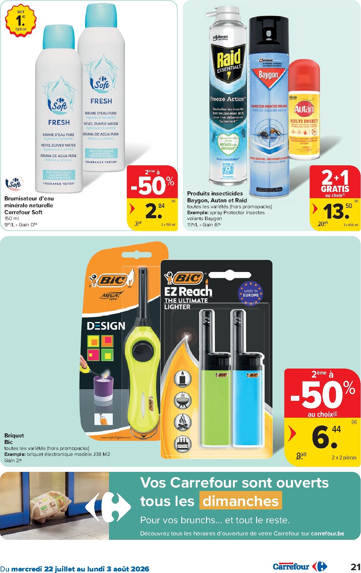 carrefour - Carrefour Hypermarchés folder voor volgende week van woensdag 22/07/2026 tot maandag 03/08/2026 - page: 21