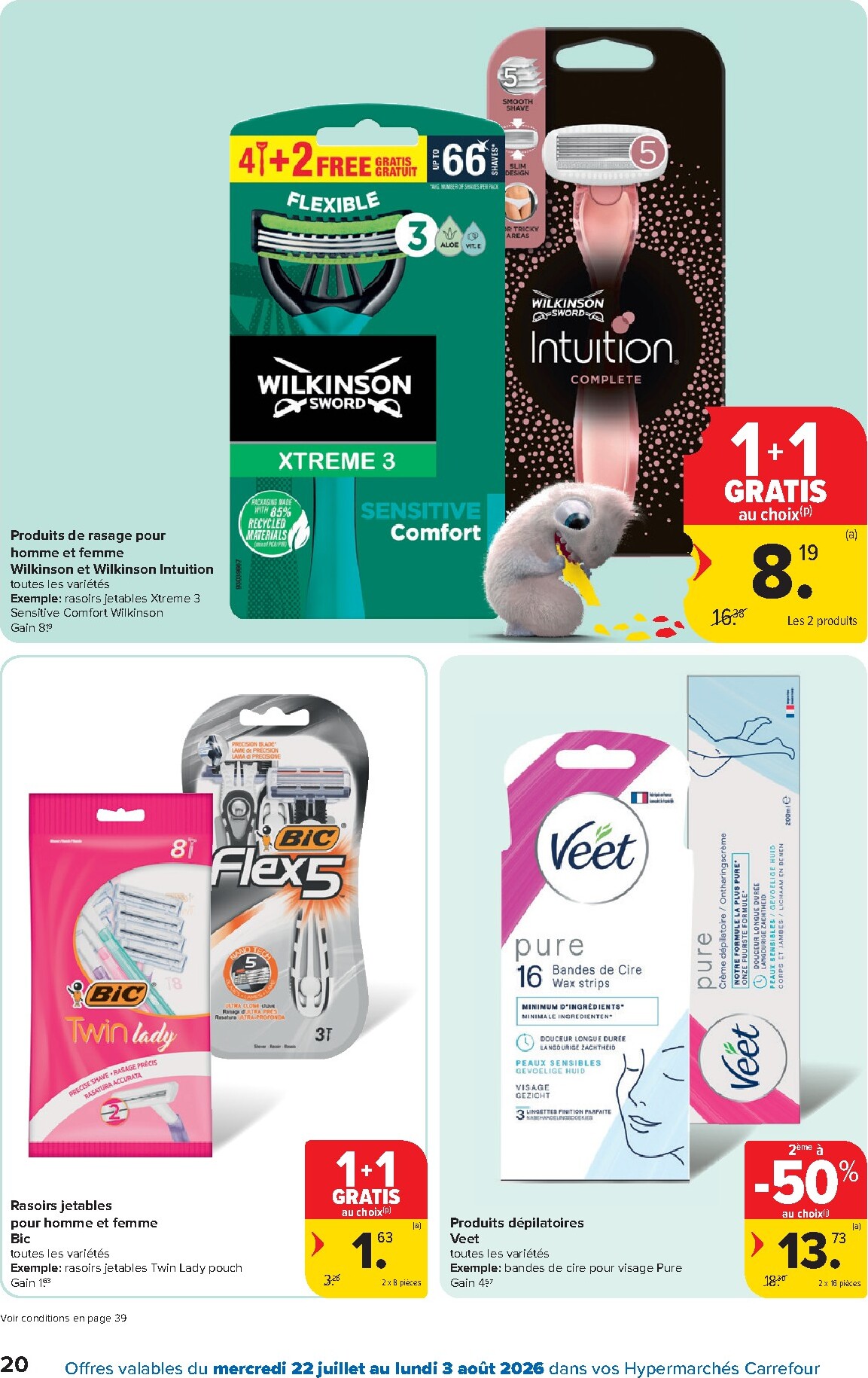 carrefour - Carrefour Hypermarchés folder voor volgende week van woensdag 22/07/2026 tot maandag 03/08/2026 - page: 20