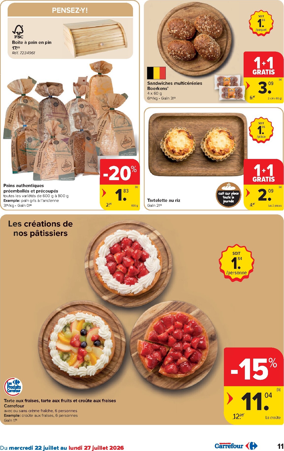 carrefour - Carrefour Hypermarchés folder voor volgende week van woensdag 22/07/2026 tot maandag 03/08/2026 - page: 11