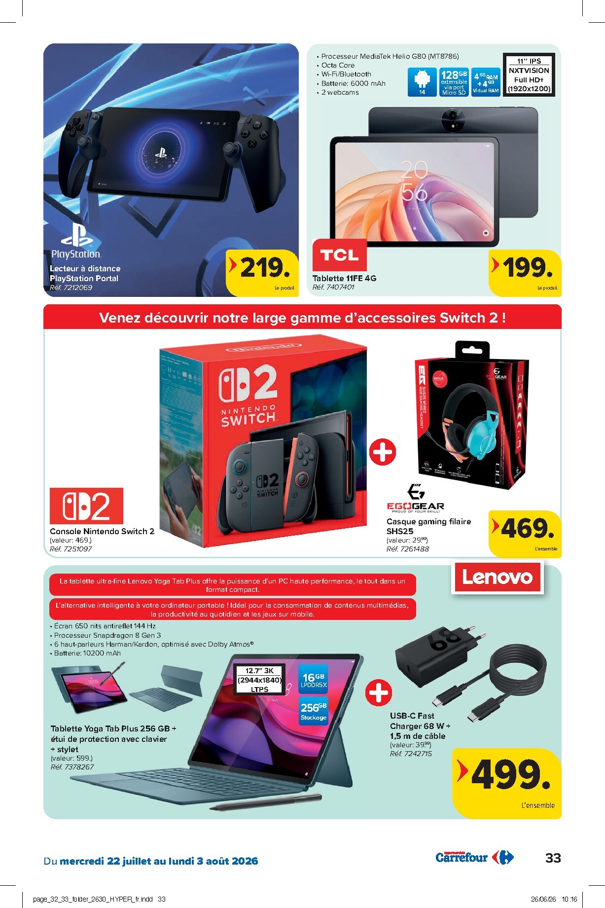 carrefour - Carrefour Hypermarchés folder voor volgende week van woensdag 22/07/2026 tot maandag 03/08/2026 - page: 33