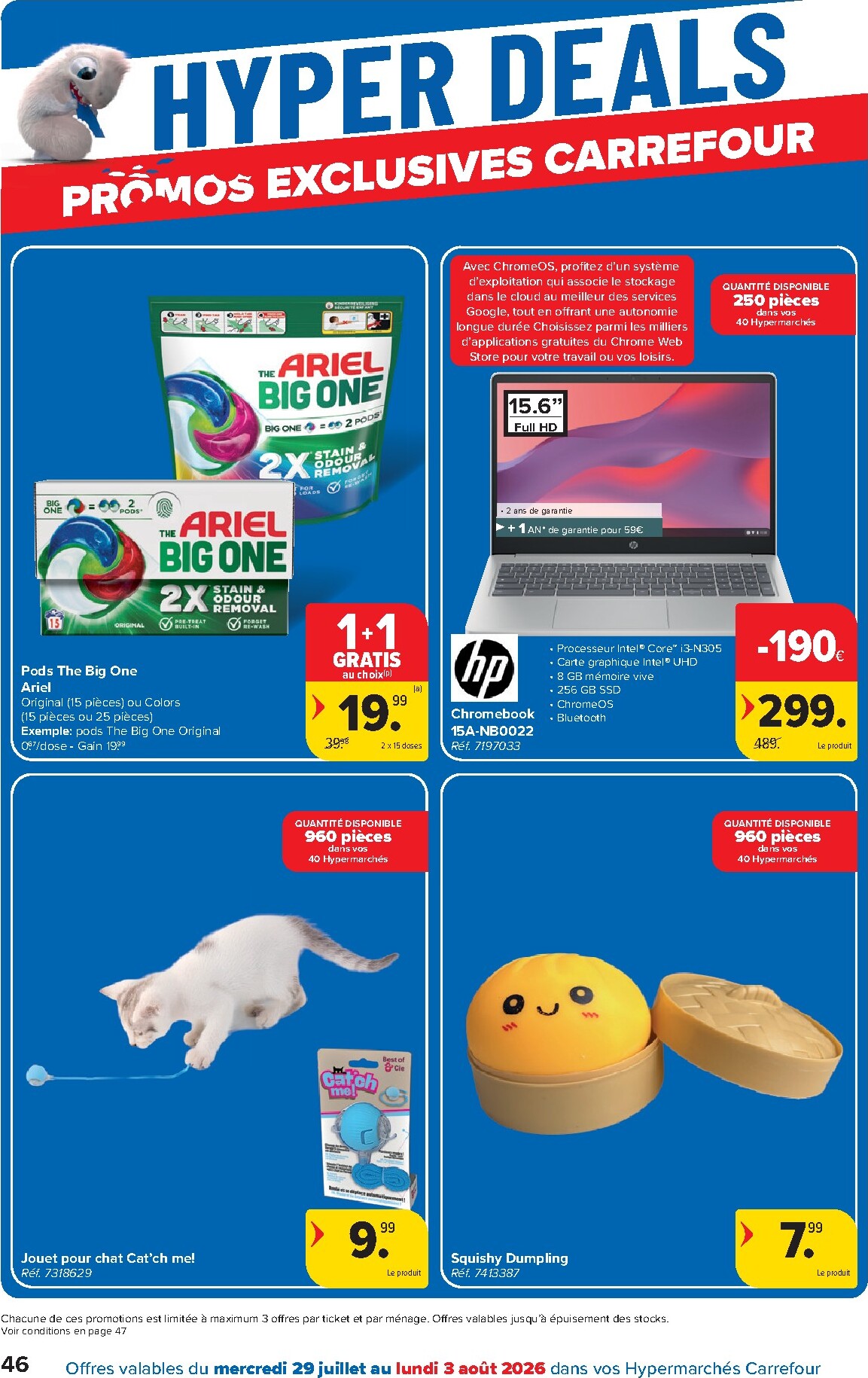 carrefour - Carrefour Hypermarchés folder voor volgende week van woensdag 29/07/2026 tot maandag 10/08/2026 - page: 46