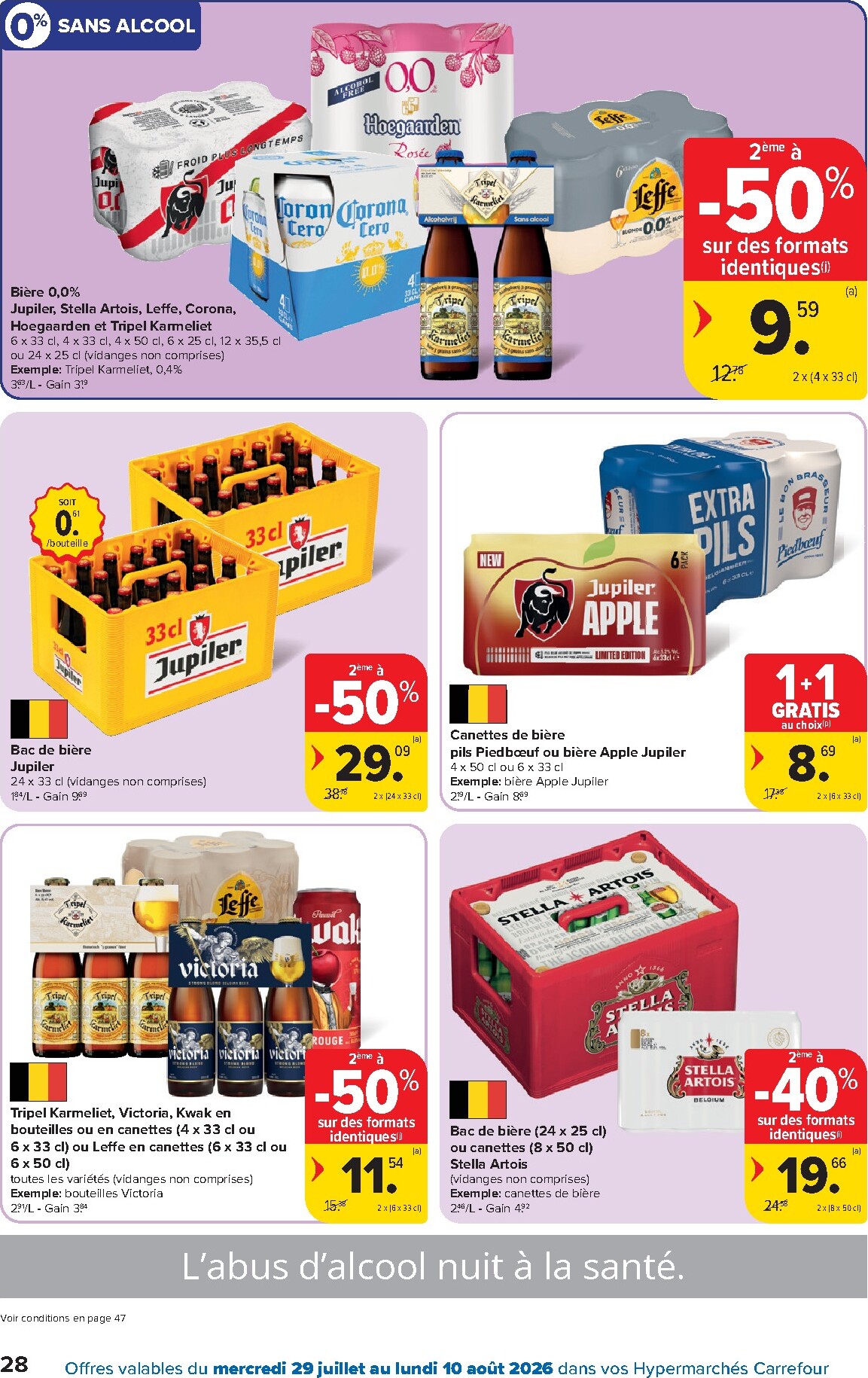 carrefour - Carrefour Hypermarchés folder voor volgende week van woensdag 29/07/2026 tot maandag 10/08/2026 - page: 28