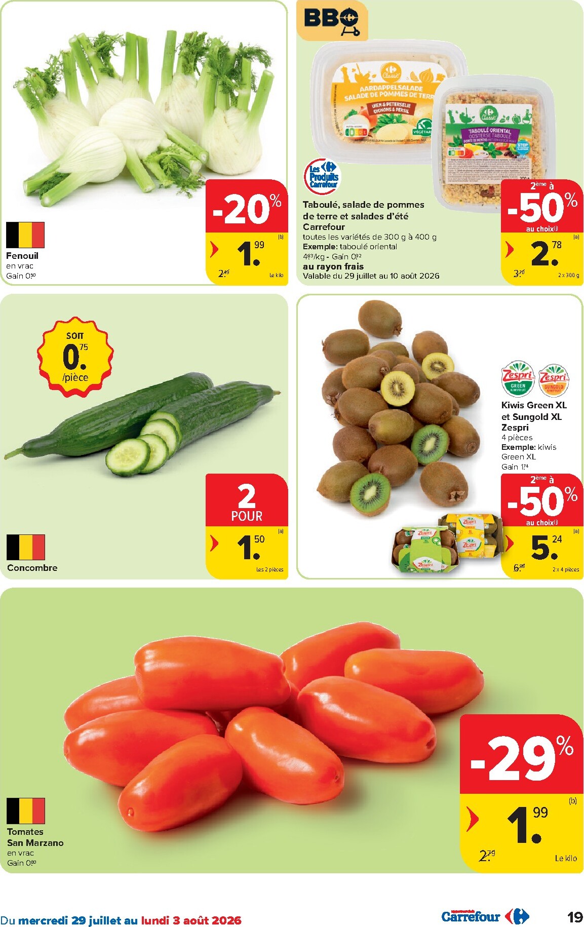 carrefour - Carrefour Hypermarchés folder voor volgende week van woensdag 29/07/2026 tot maandag 10/08/2026 - page: 19