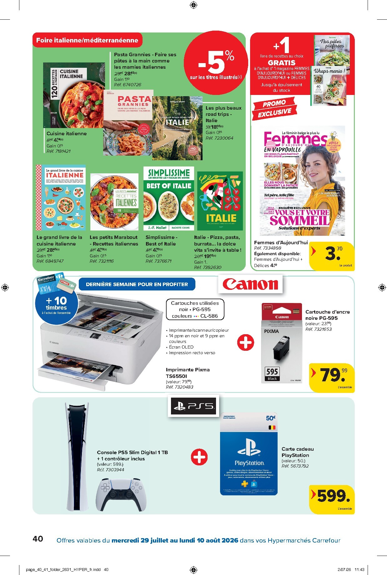 carrefour - Carrefour Hypermarchés folder voor volgende week van woensdag 29/07/2026 tot maandag 10/08/2026 - page: 40