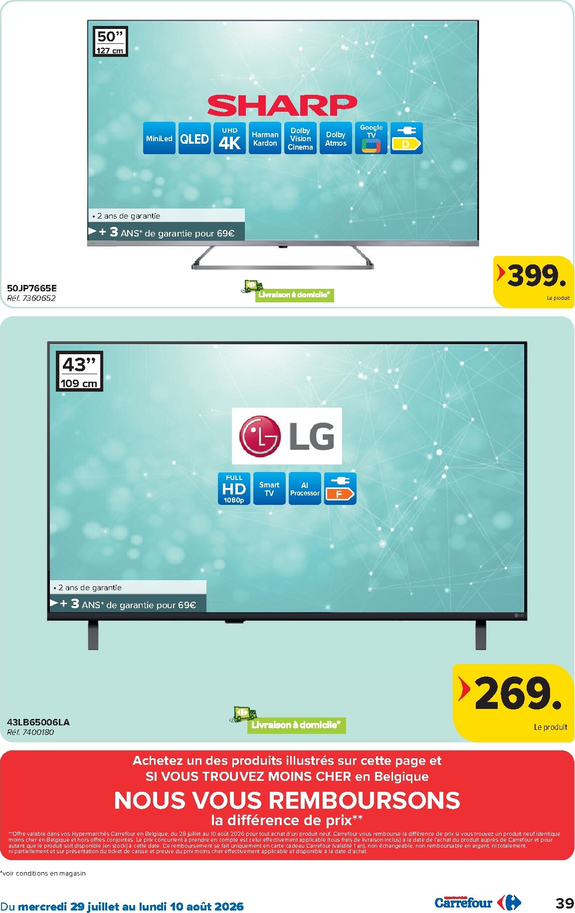 carrefour - Carrefour Hypermarchés folder voor volgende week van woensdag 29/07/2026 tot maandag 10/08/2026 - page: 39