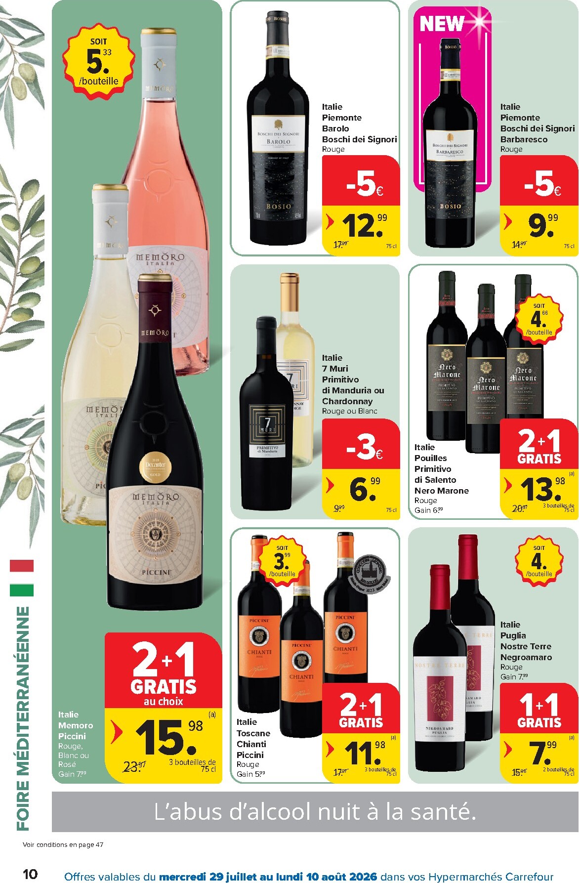 carrefour - Carrefour Hypermarchés folder voor volgende week van woensdag 29/07/2026 tot maandag 10/08/2026 - page: 10
