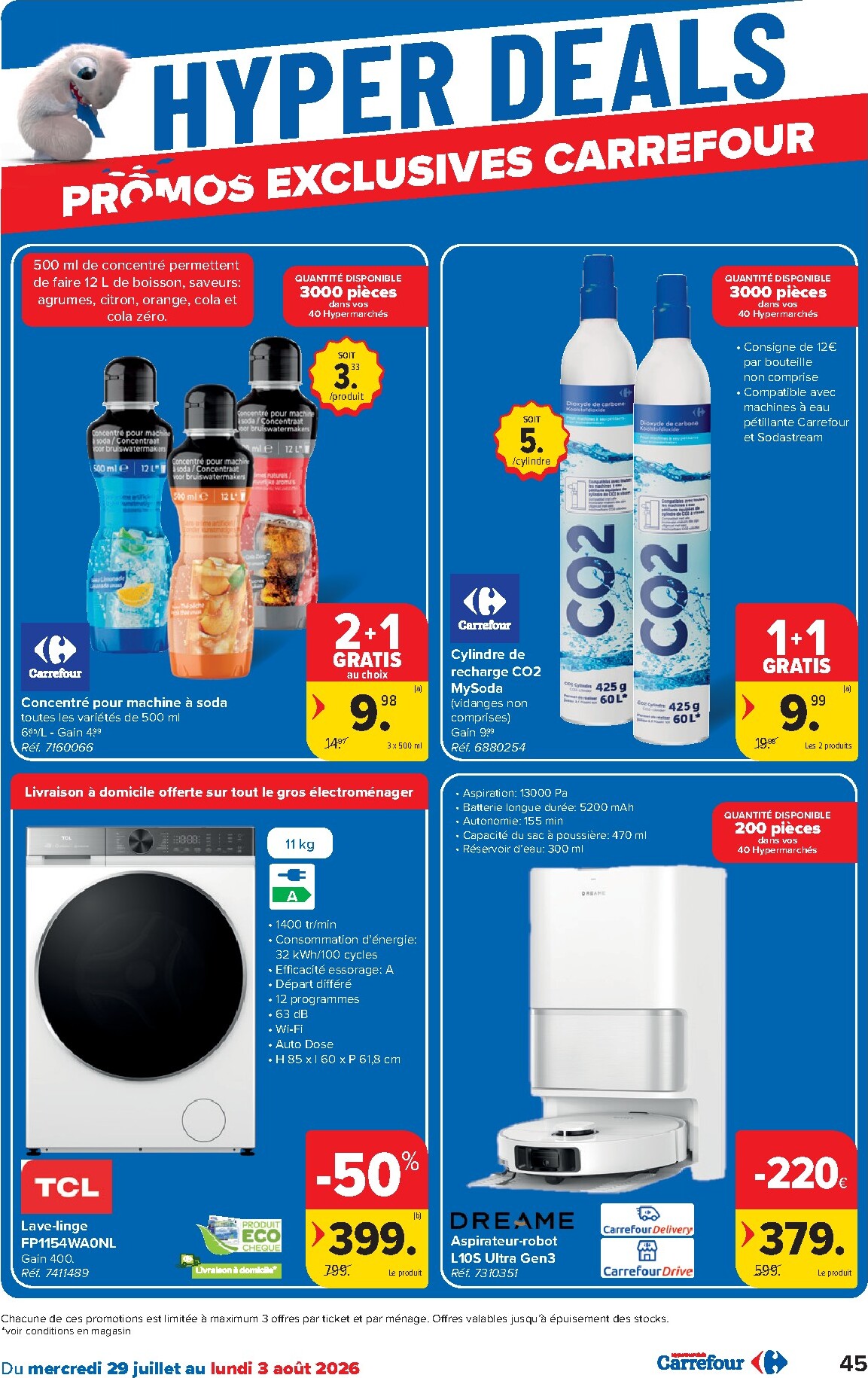 carrefour - Carrefour Hypermarchés folder voor volgende week van woensdag 29/07/2026 tot maandag 10/08/2026 - page: 45