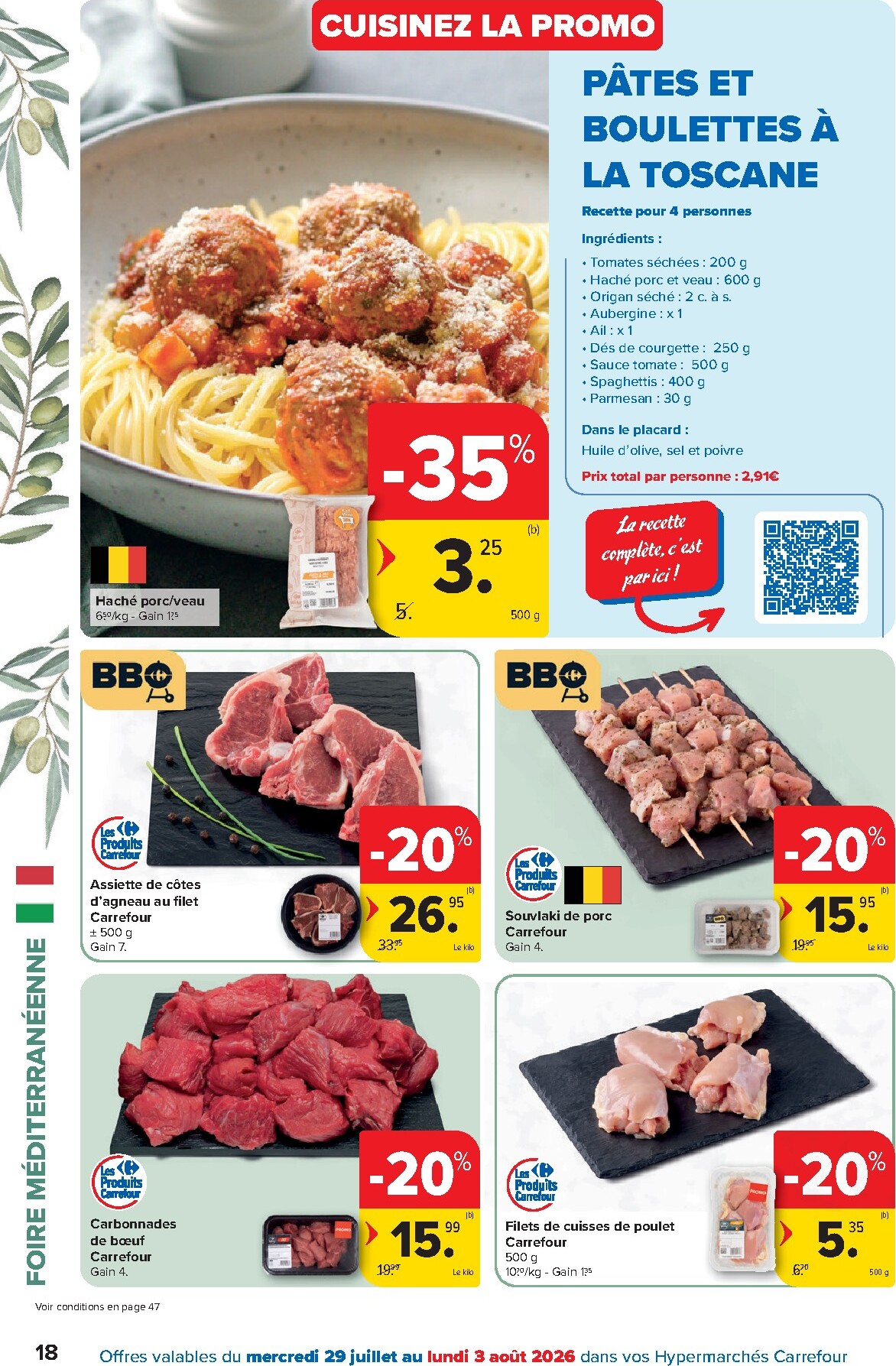 carrefour - Carrefour Hypermarchés folder voor volgende week van woensdag 29/07/2026 tot maandag 10/08/2026 - page: 18