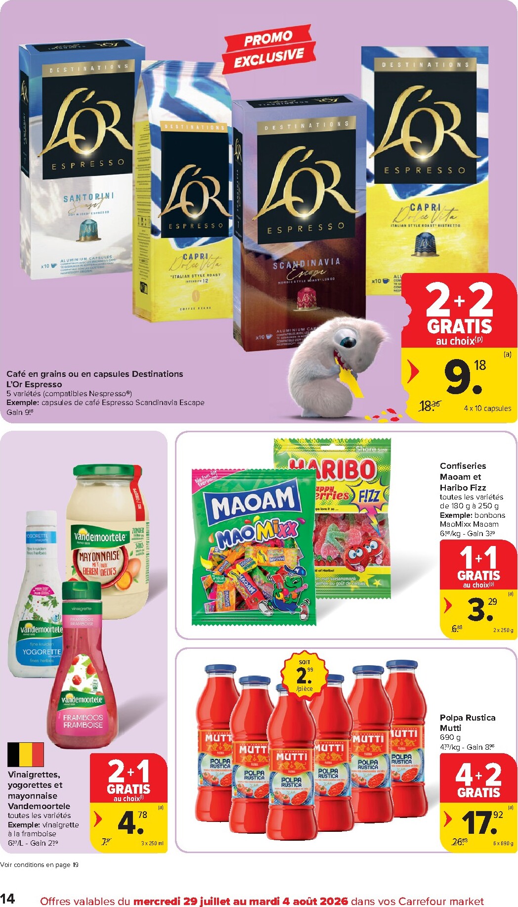 carrefour - Huidige Carrefour folder geldig van woensdag 29/07/2026 tot dinsdag 04/08/2026 - page: 14