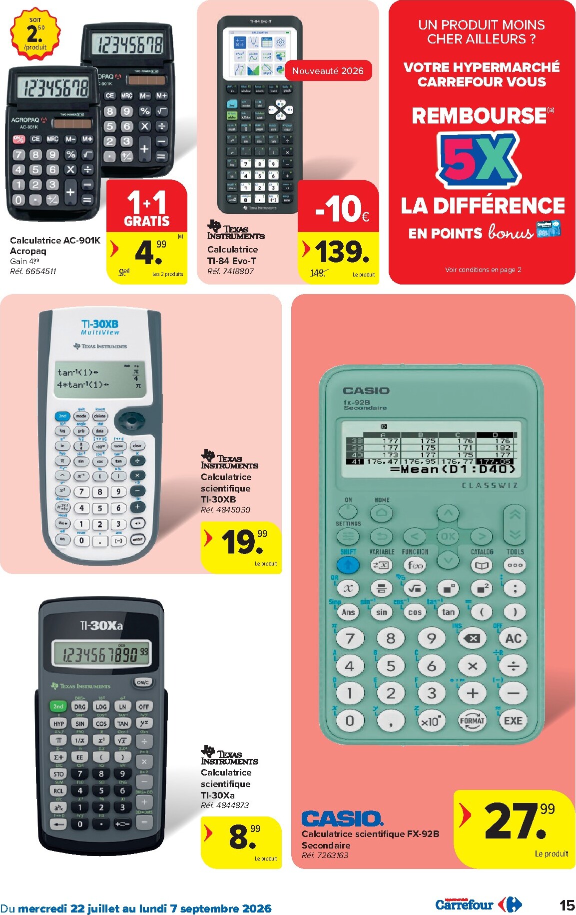 carrefour - Huidige Carrefour Hypermarchés - Back to School folder geldig van woensdag 22/07/2026 tot maandag 07/09/2026 - page: 15