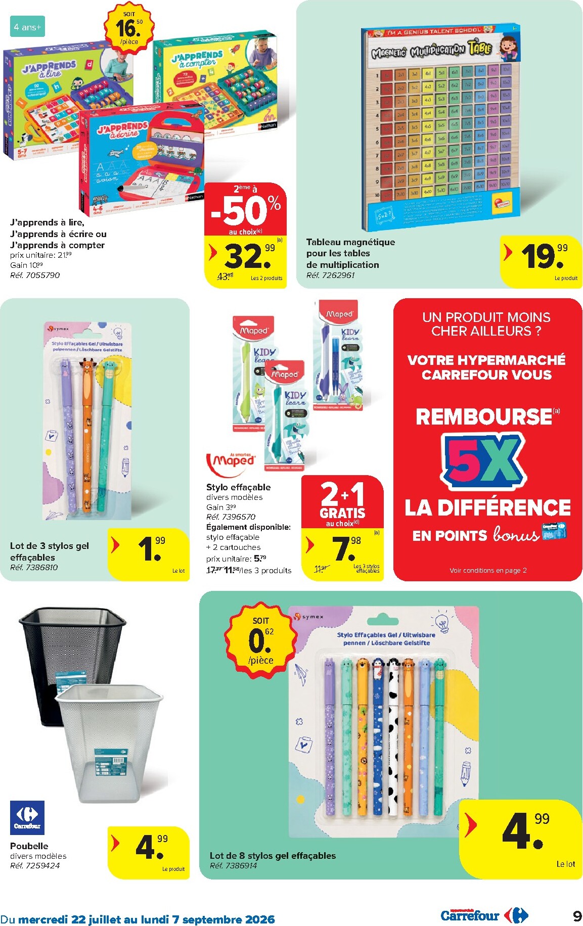 carrefour - Huidige Carrefour Hypermarchés - Back to School folder geldig van woensdag 22/07/2026 tot maandag 07/09/2026 - page: 9