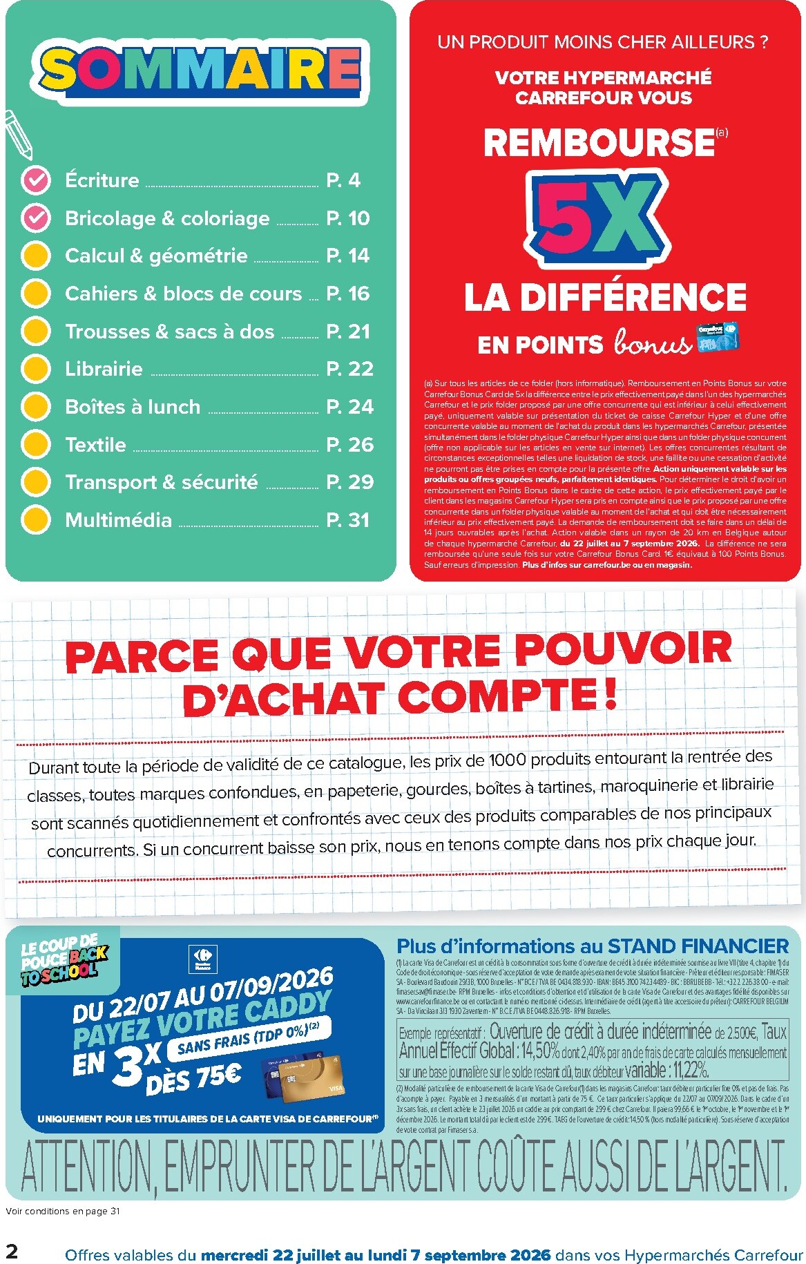 carrefour - Huidige Carrefour Hypermarchés - Back to School folder geldig van woensdag 22/07/2026 tot maandag 07/09/2026 - page: 2