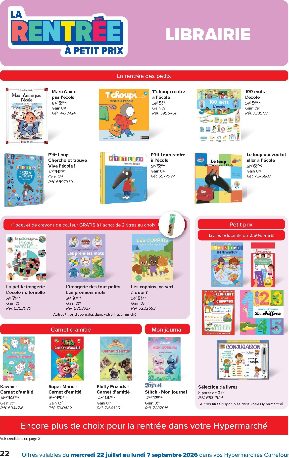 carrefour - Huidige Carrefour Hypermarchés - Back to School folder geldig van woensdag 22/07/2026 tot maandag 07/09/2026 - page: 22