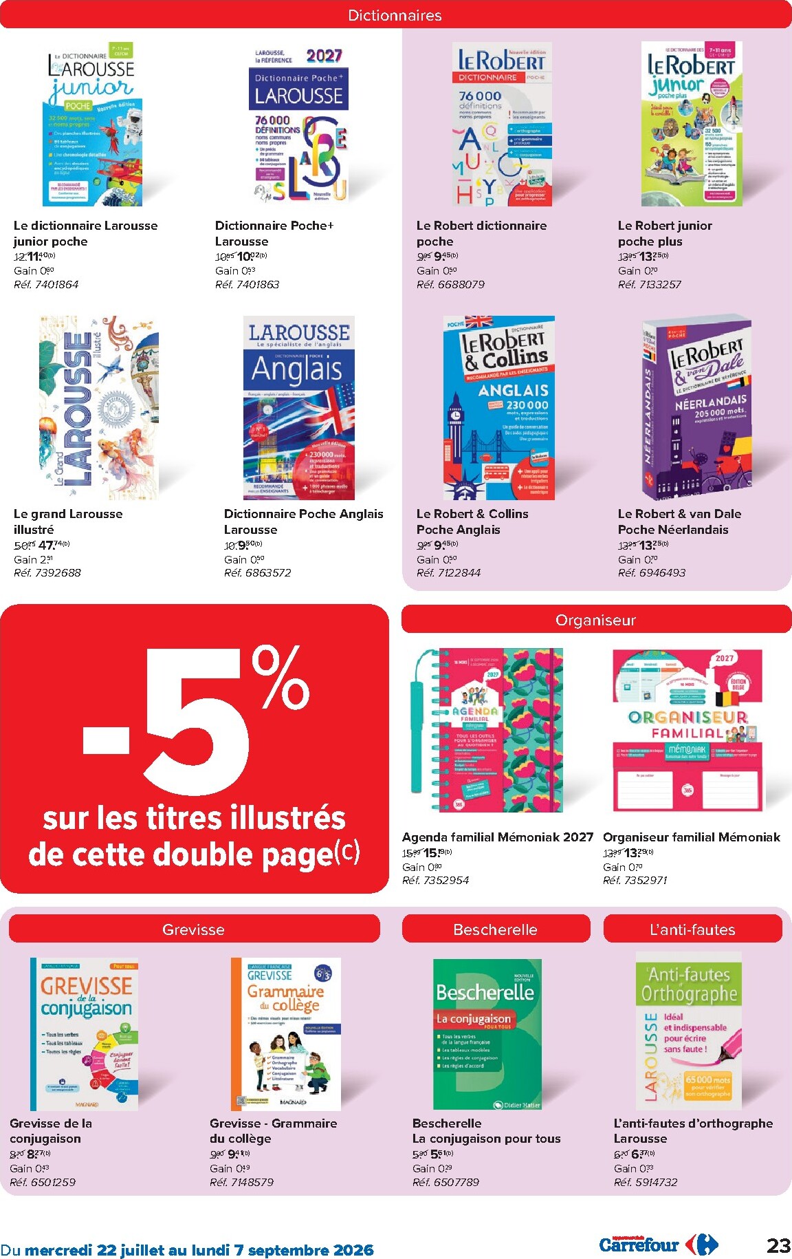 carrefour - Huidige Carrefour Hypermarchés - Back to School folder geldig van woensdag 22/07/2026 tot maandag 07/09/2026 - page: 23
