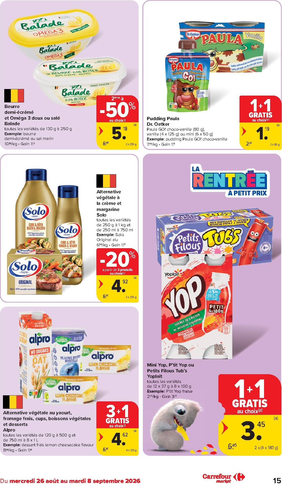 carrefour - Carrefour Market folder voor volgende week van woensdag 26/08/2026 tot dinsdag 01/09/2026 - page: 15