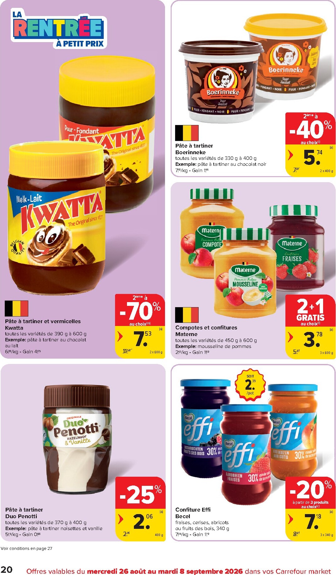 carrefour - Carrefour Market folder voor volgende week van woensdag 26/08/2026 tot dinsdag 01/09/2026 - page: 20