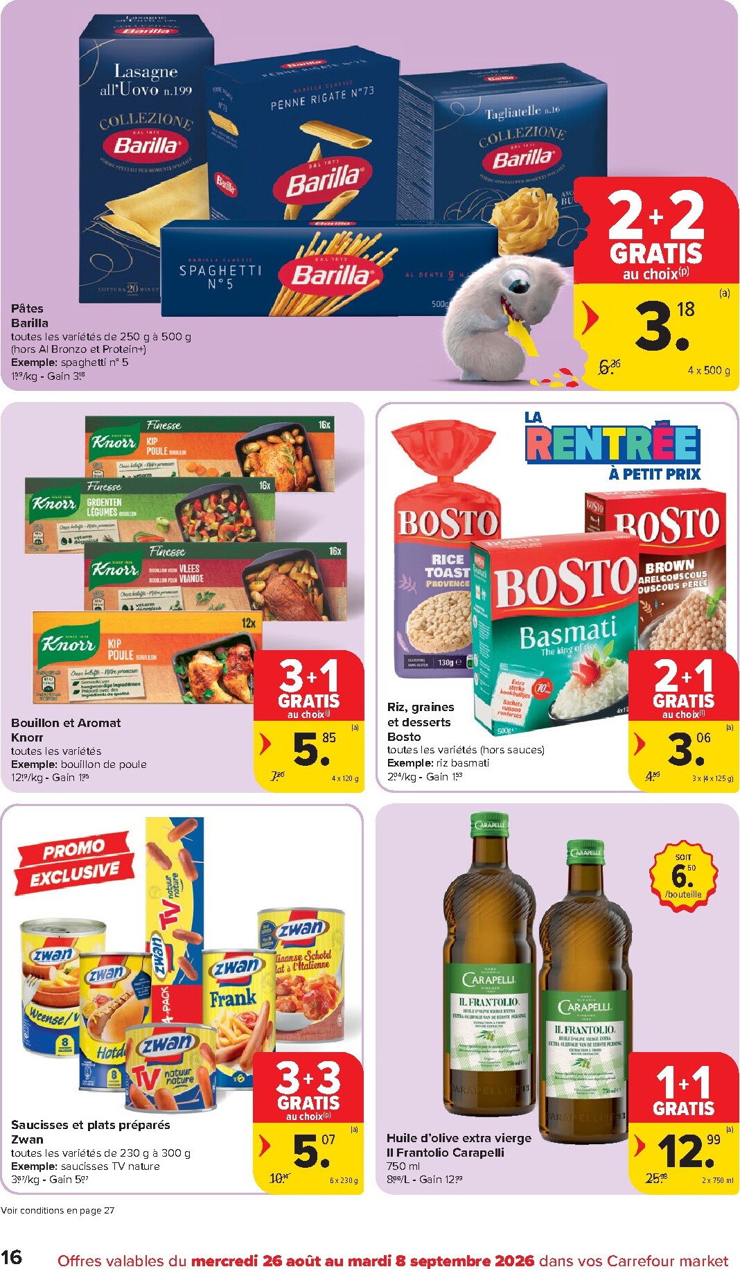 carrefour - Carrefour Market folder voor volgende week van woensdag 26/08/2026 tot dinsdag 01/09/2026 - page: 16
